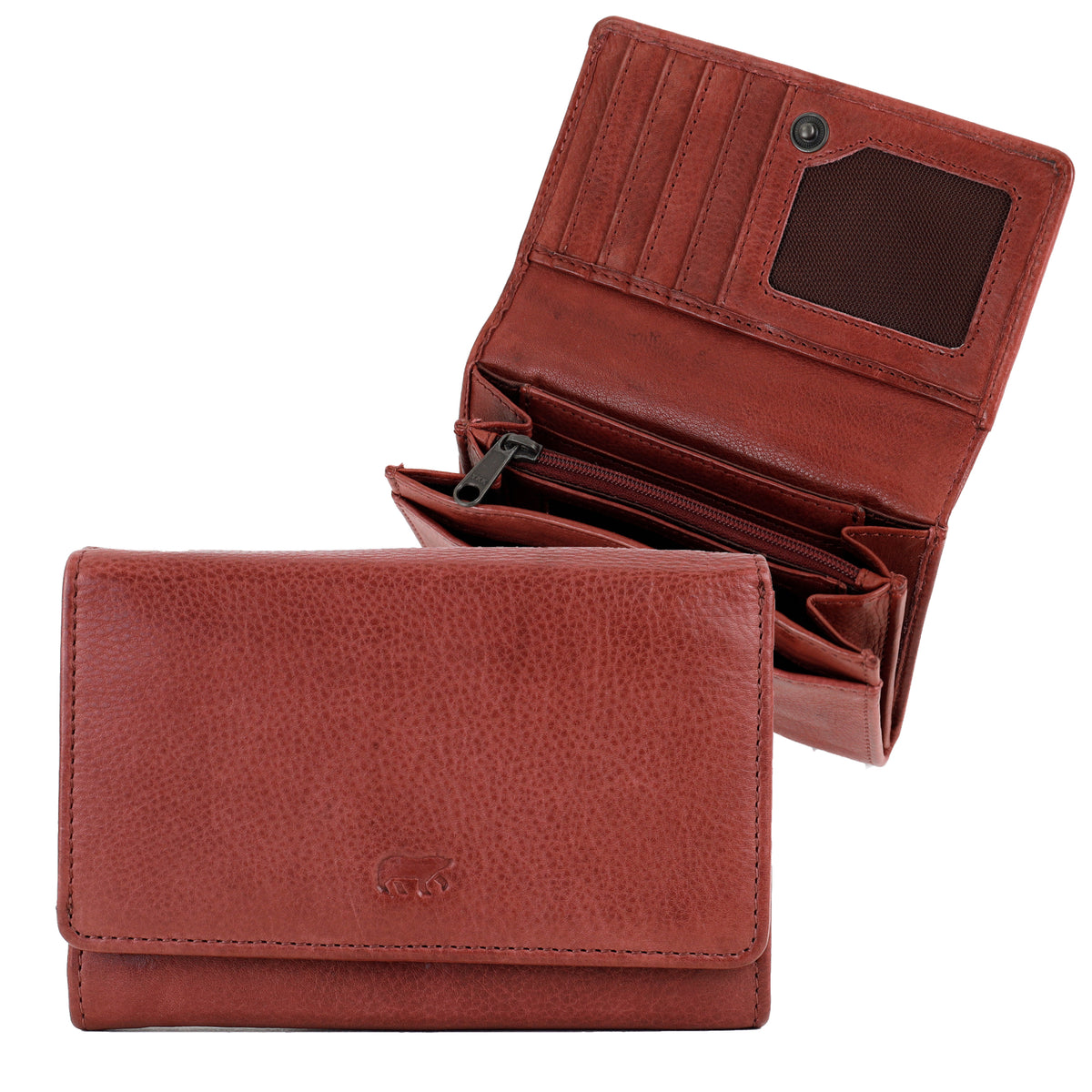Ladies wallet 'Flappie' Merlot