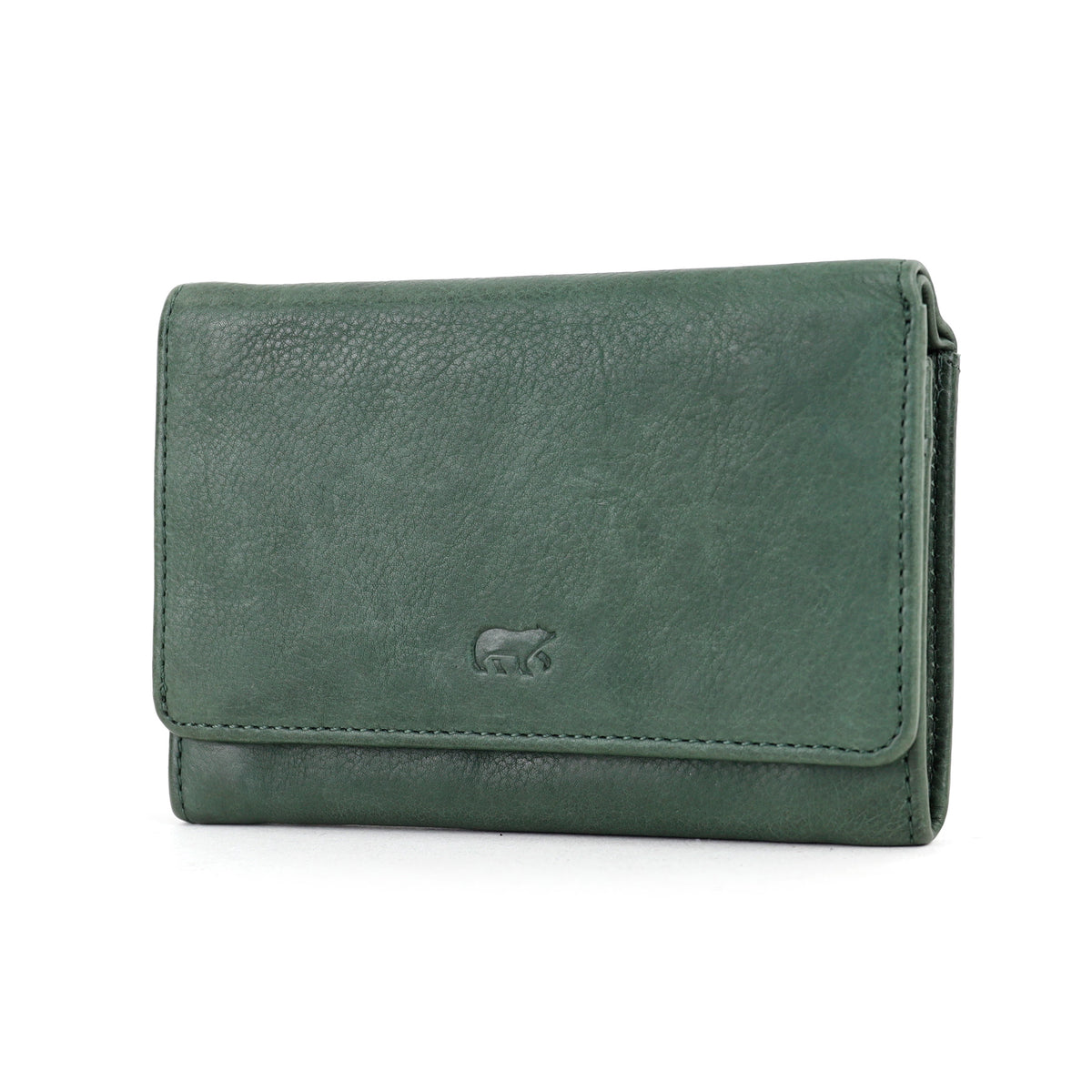 Overslag portemonnee 'Flappie' Forest green