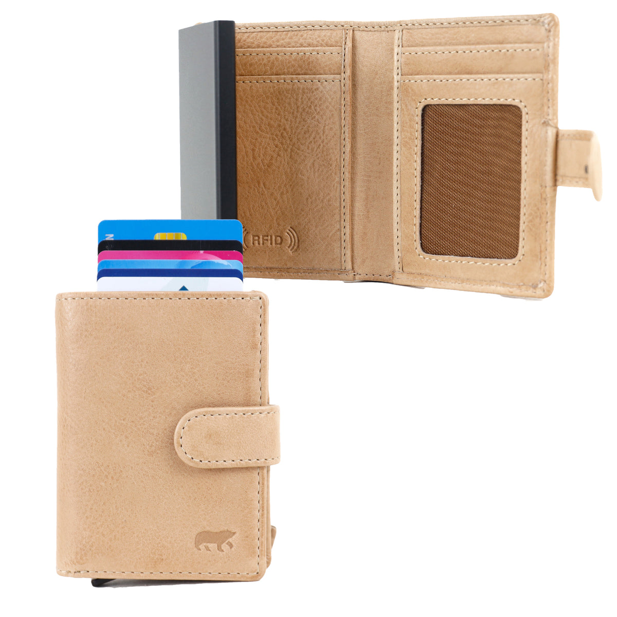 RFID card holder 'Bobby' beige