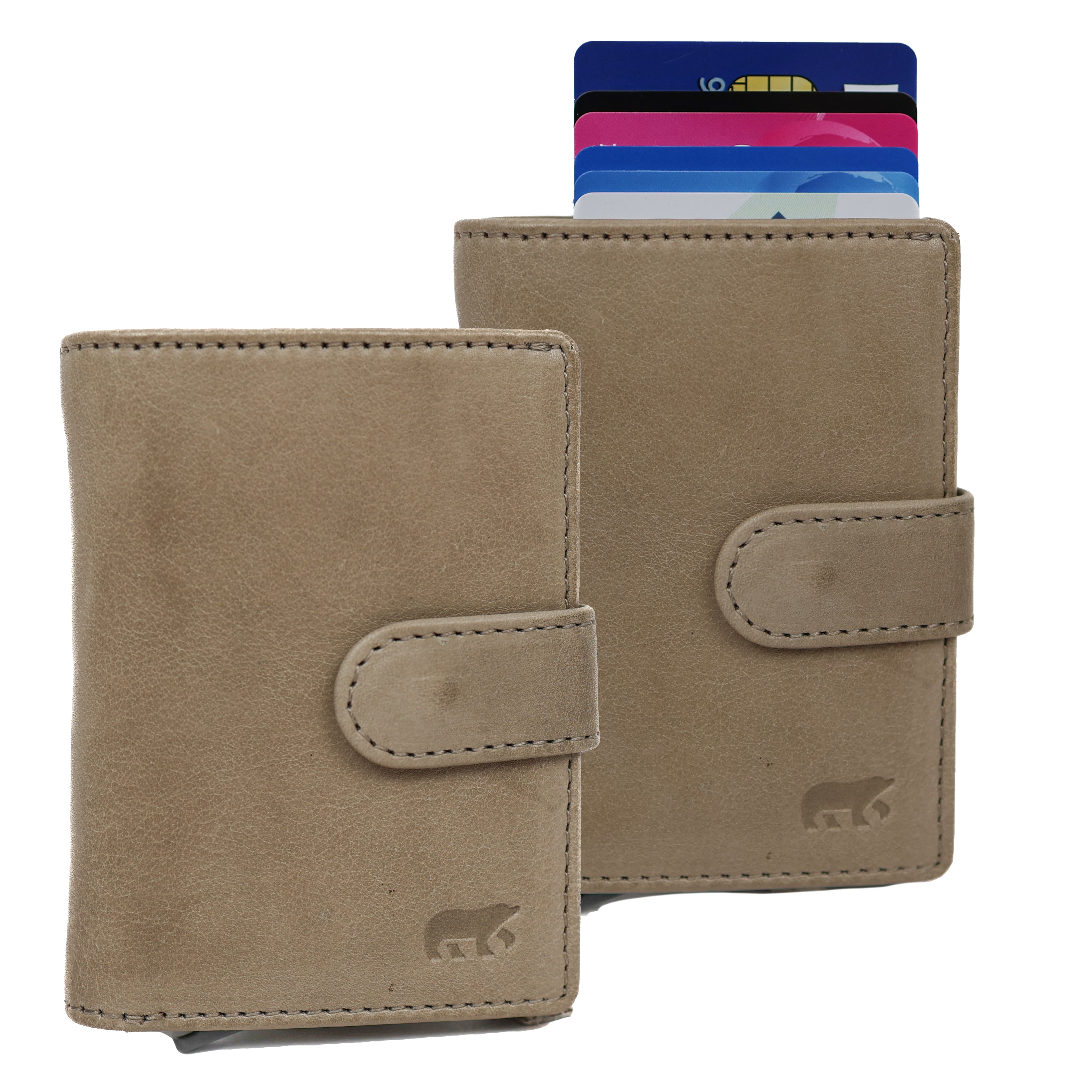RFID pasjeshouder 'Bobby' silver mink