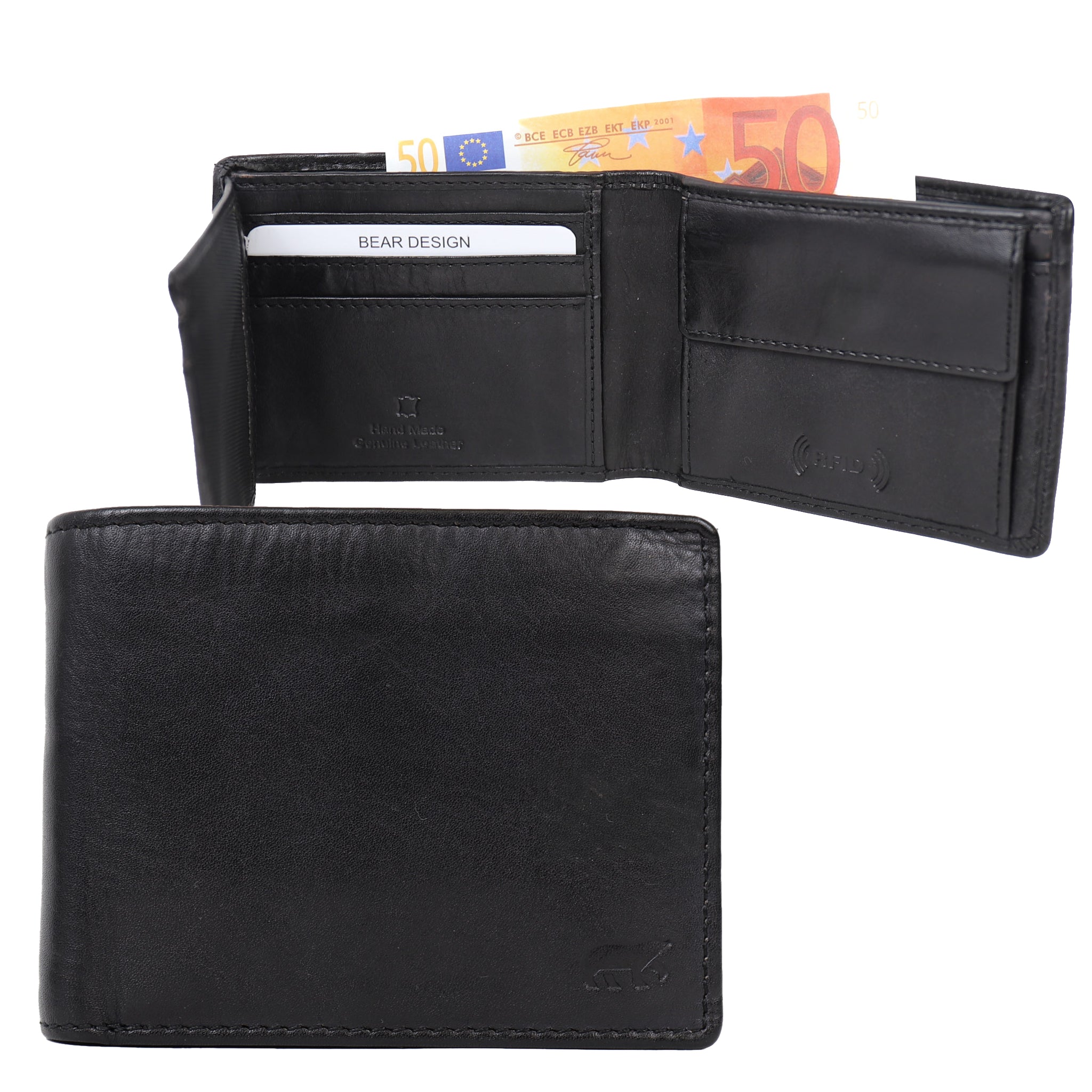 Billfold 'Wesley' zwart
