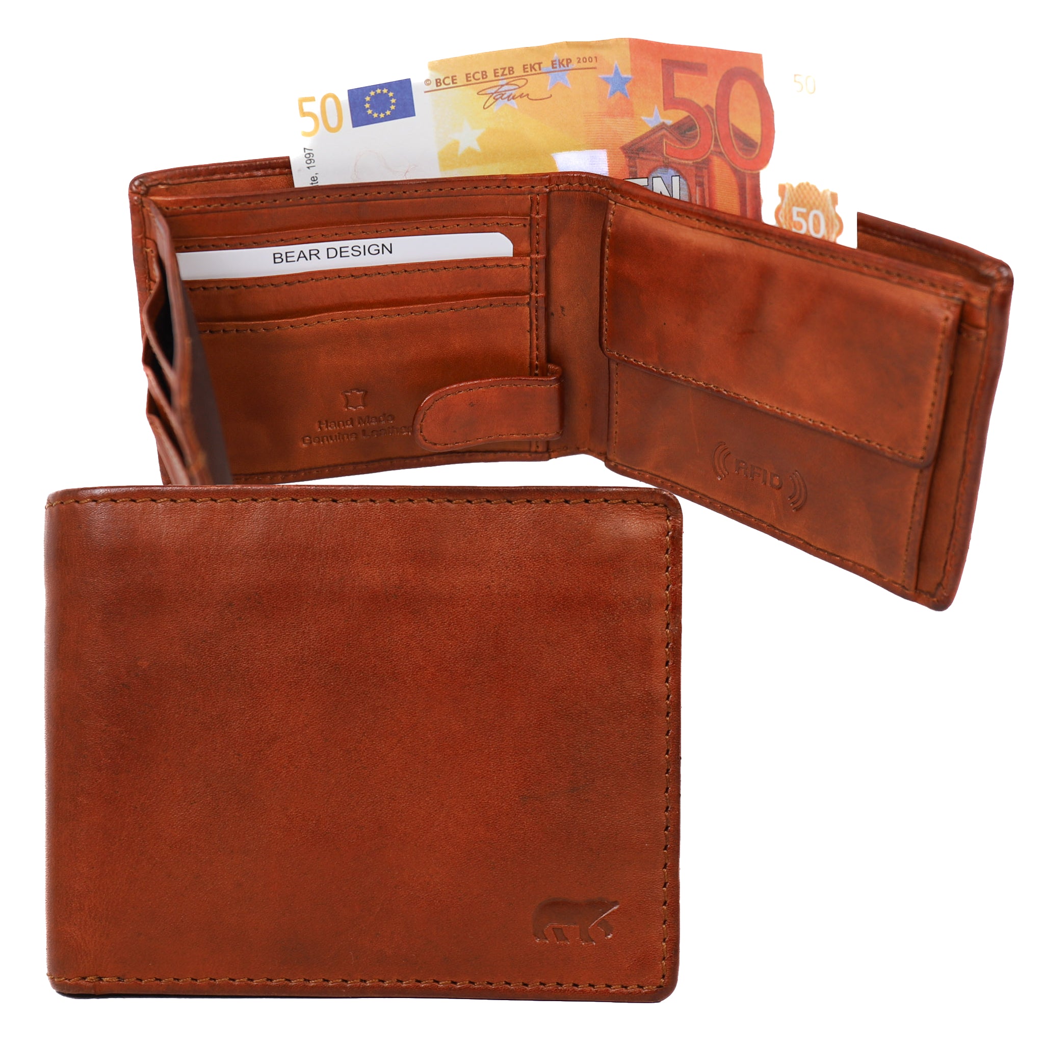 Billfold 'Jim' cognac