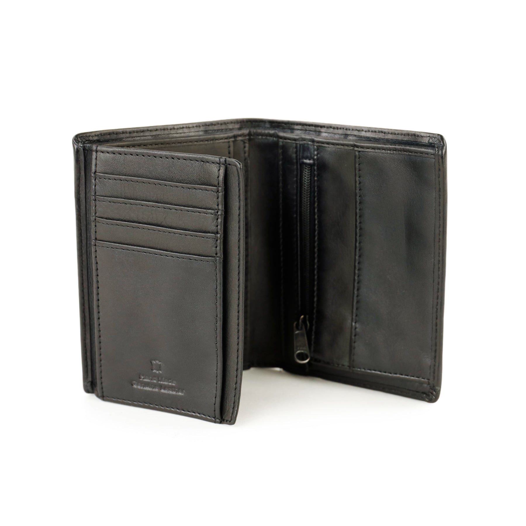Portefeuille/billfold 'Leon' zwart