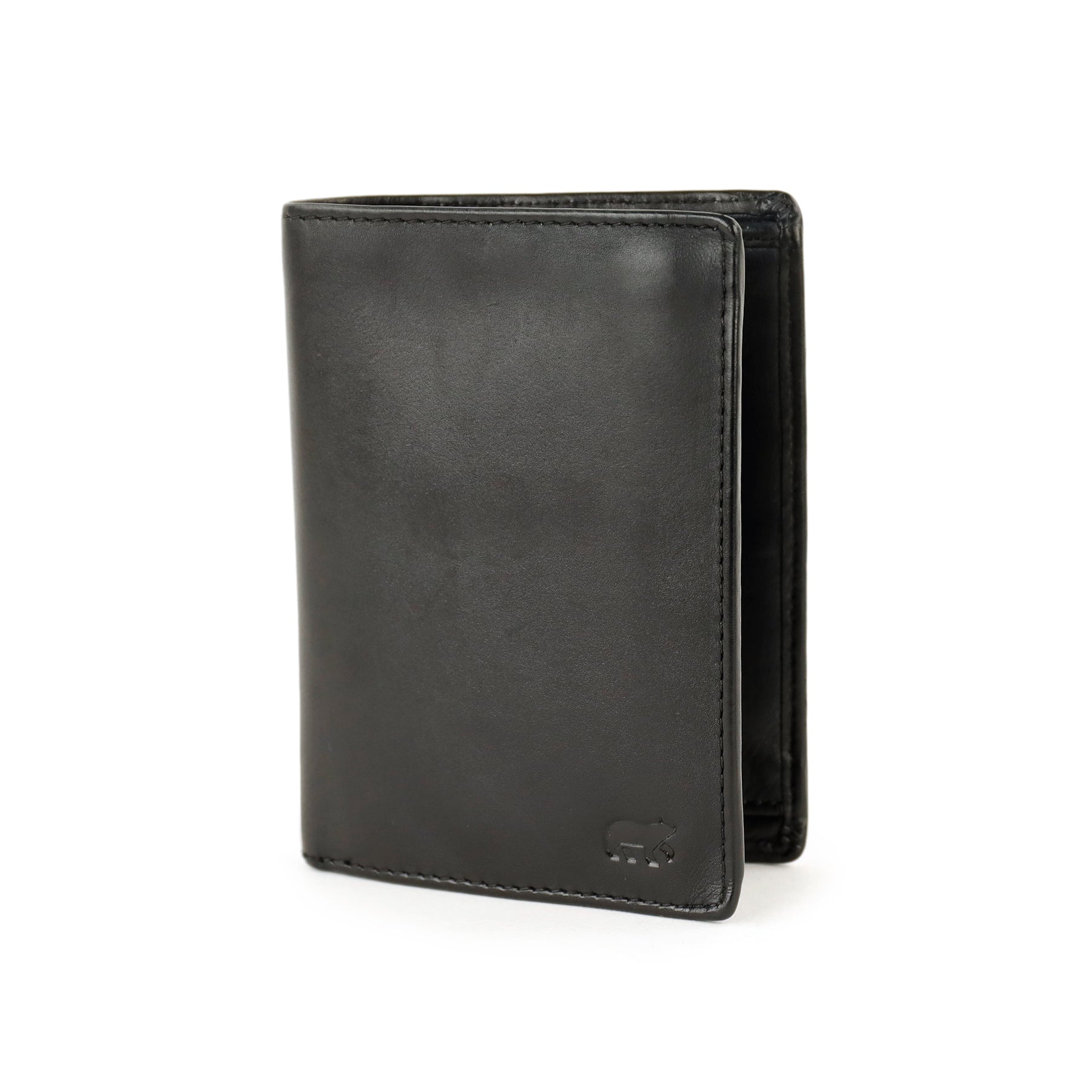 Portefeuille/billfold 'Leon' zwart