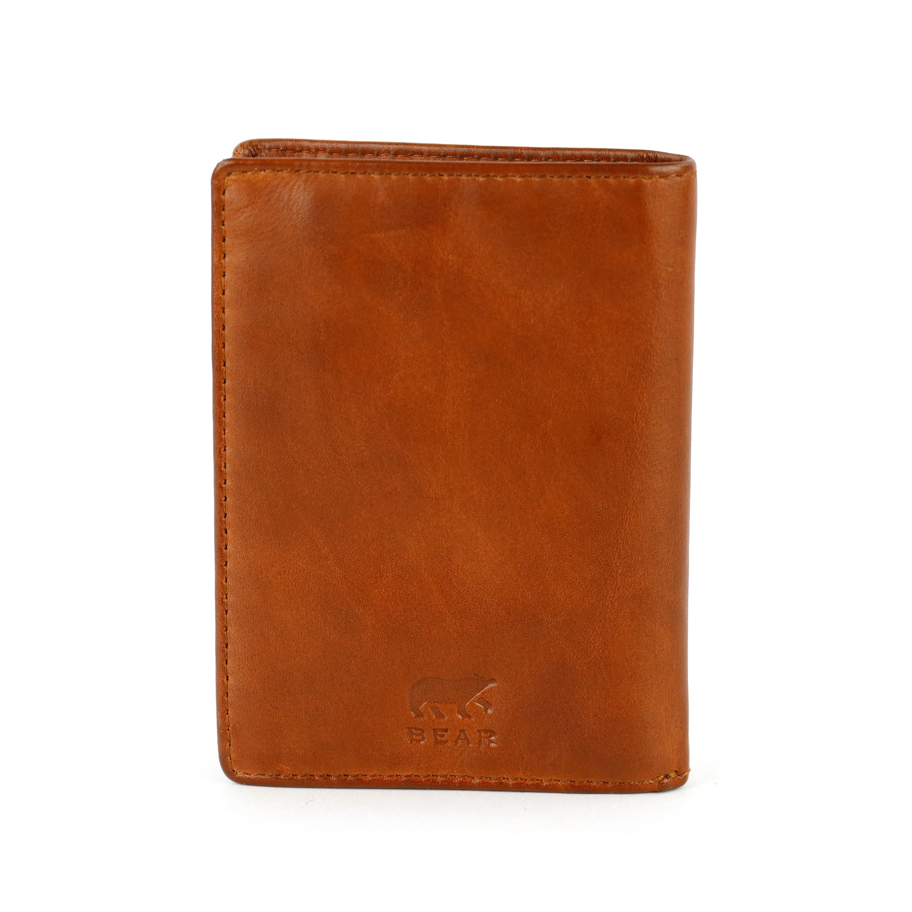 Portefeuille/billfold 'Leon' cognac