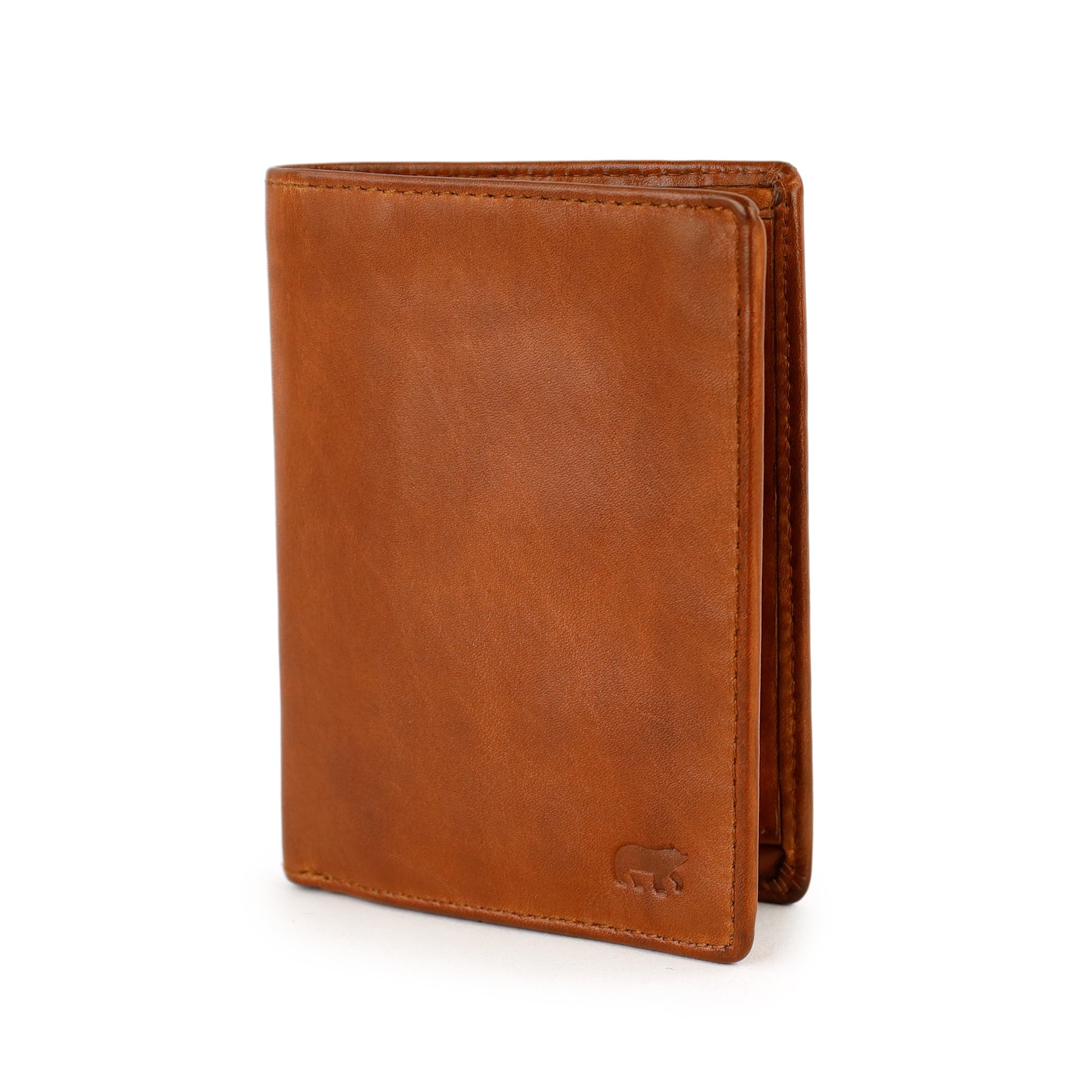 Portefeuille/billfold 'Leon' cognac