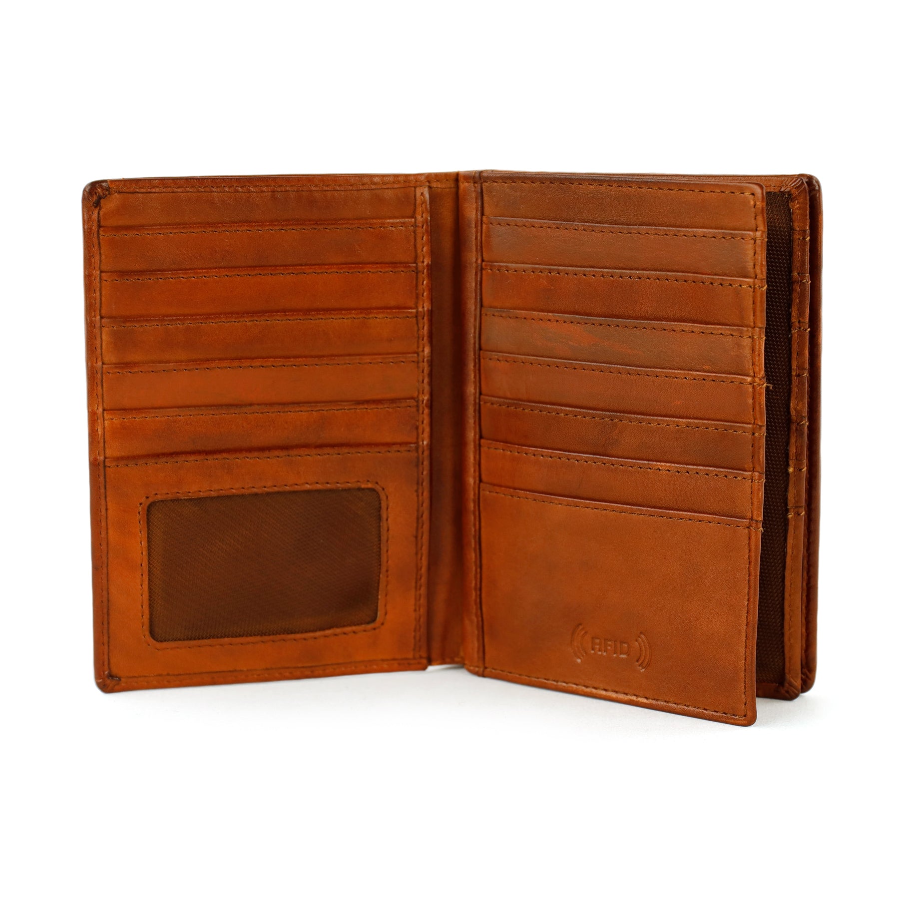 Autopapieren-/pasjesmap 'Nikos' cognac