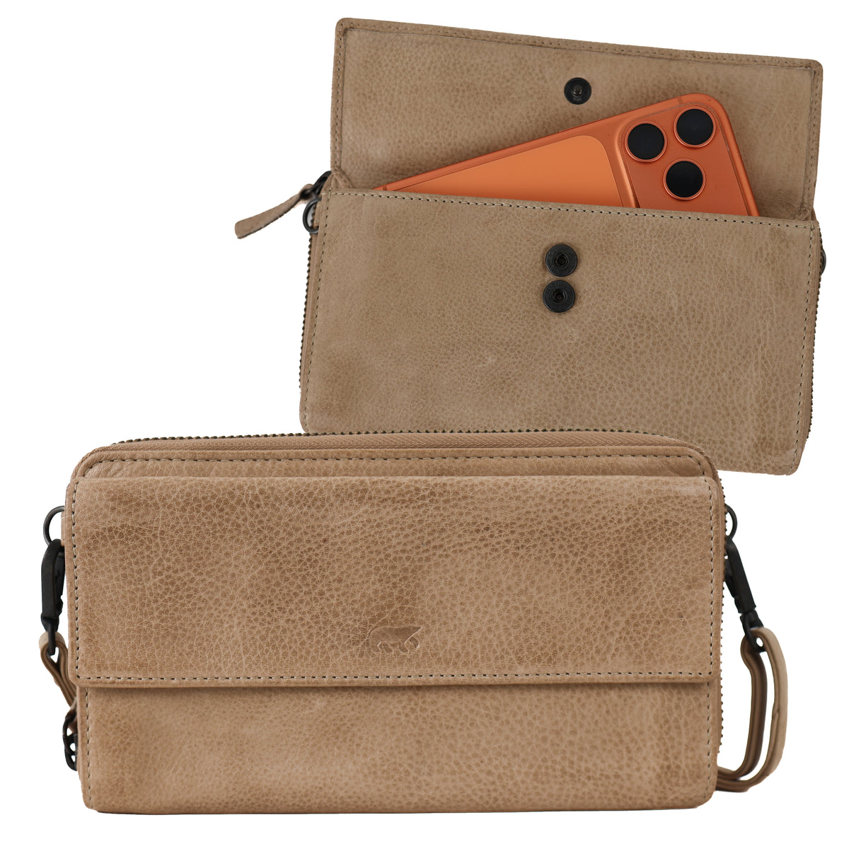 Phone bag 'Eden' beige