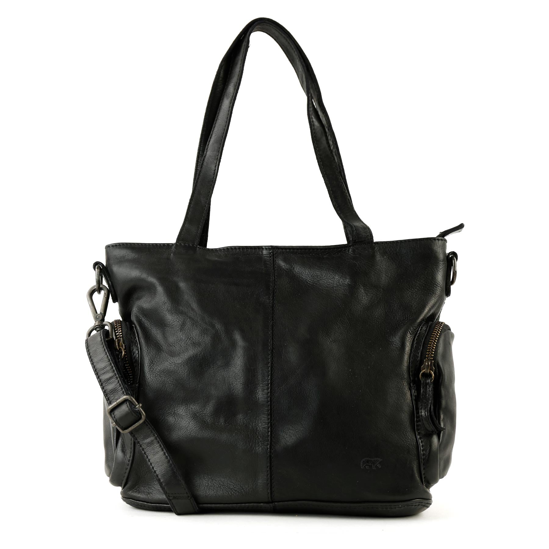 Shopper-/schoudertas 'Liv' zwart