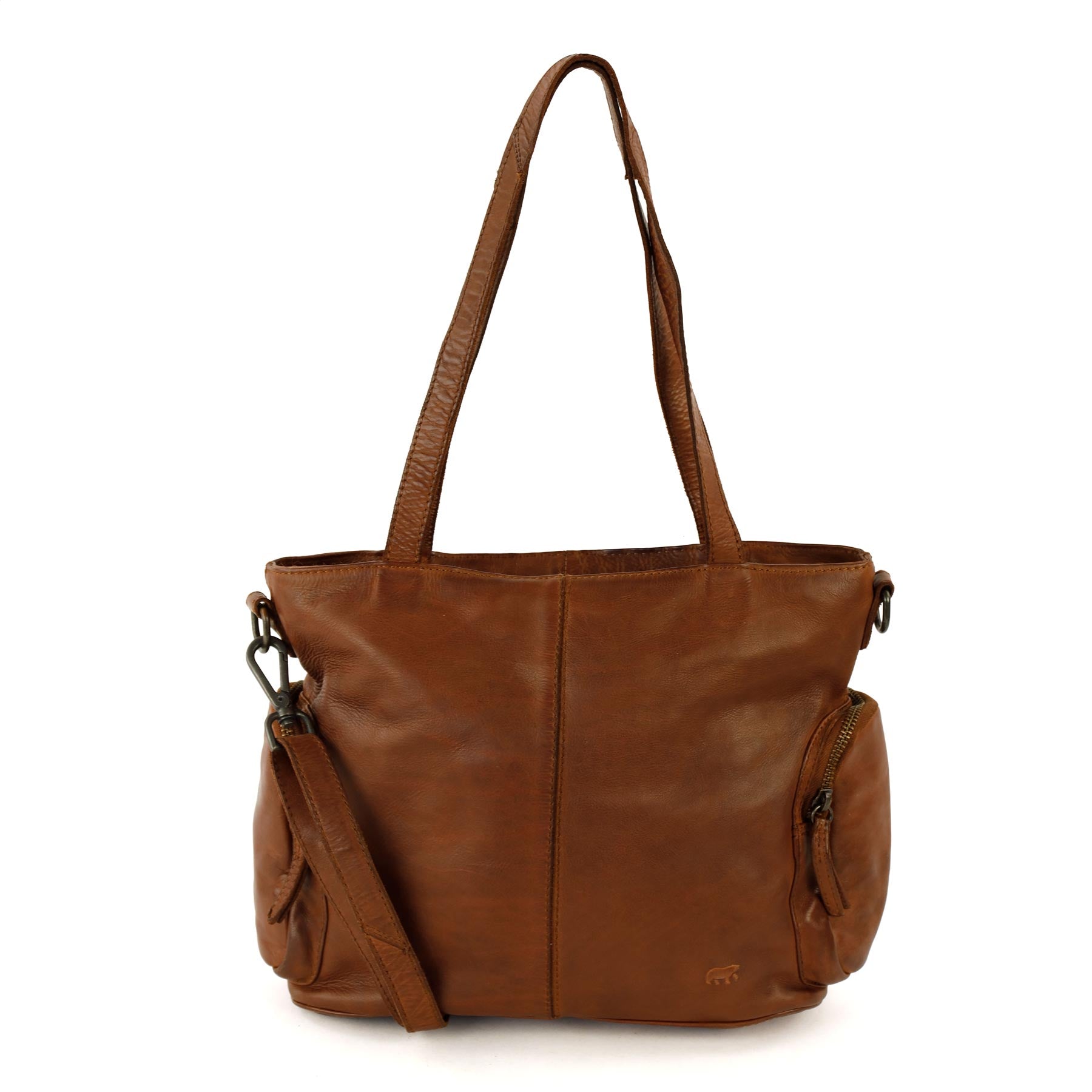 Shopper-/schoudertas 'Liv' cognac