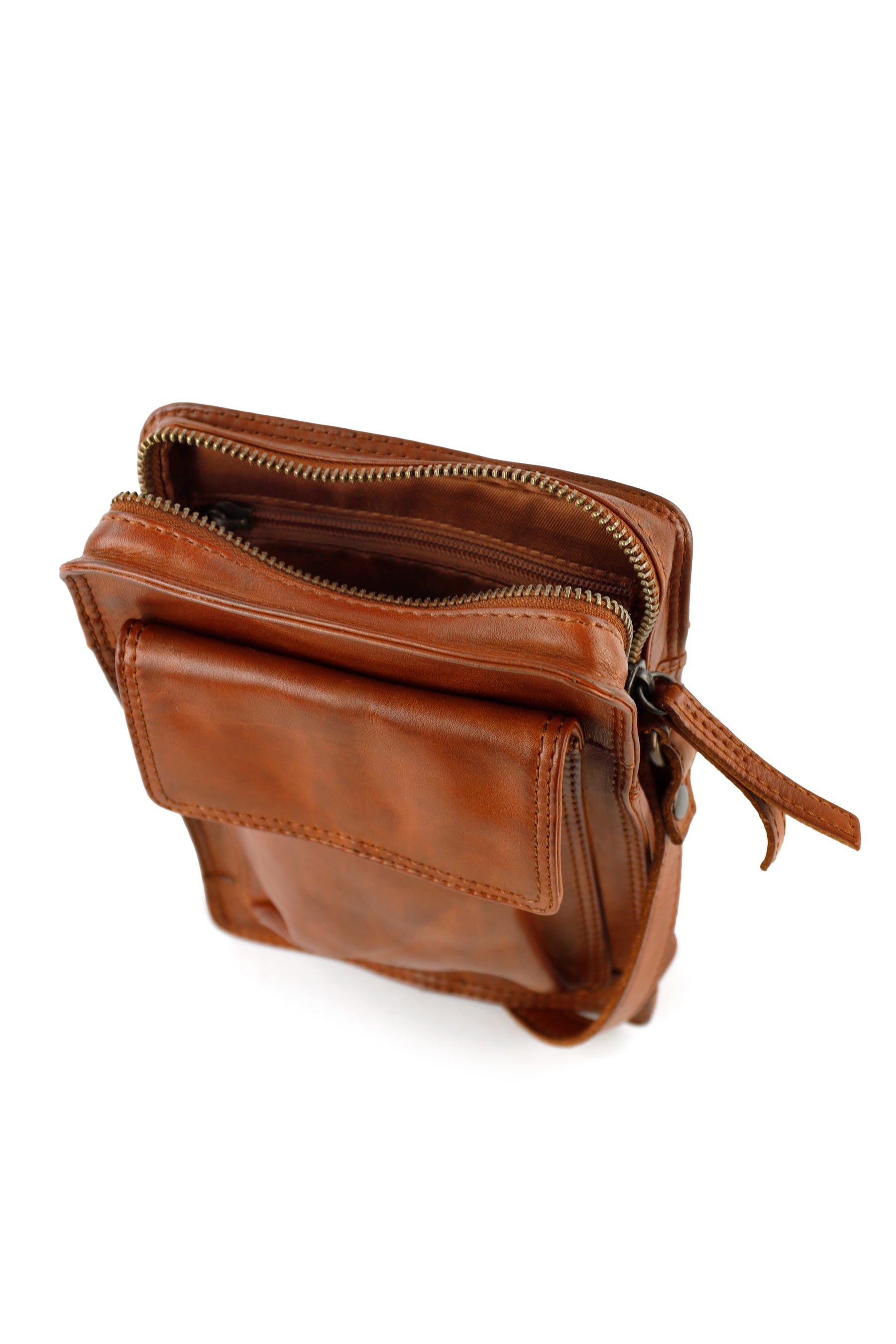 Shoulder bag 'Carmen' cognac