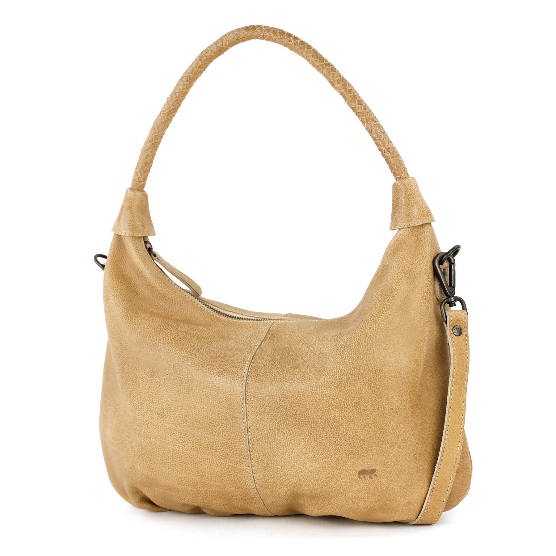 Schouder-/buideltas 'Mia' beige