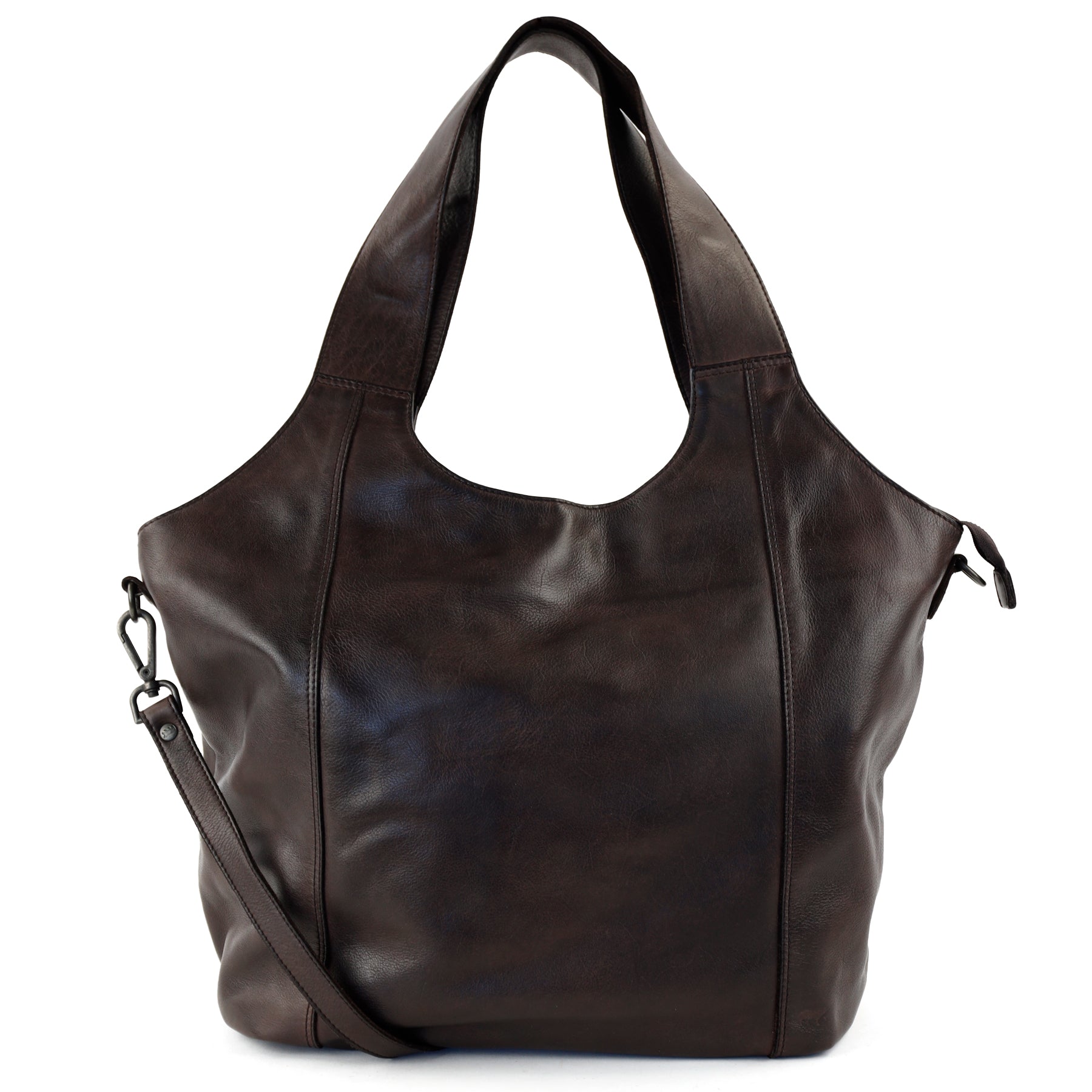 Ruime shopper/buideltas 'Aurora' donkerbruin