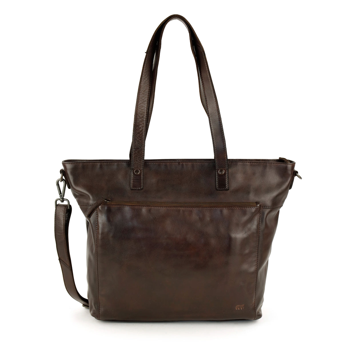 Laptoptas/shopper 14” 'Emila' donkerbruin