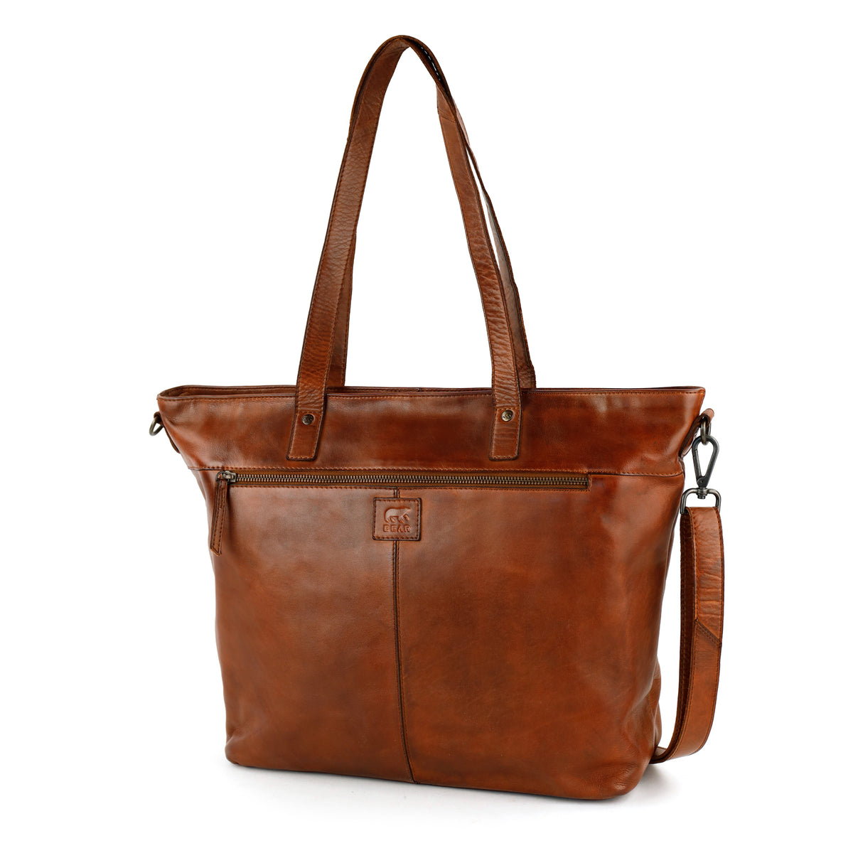 Laptoptas/shopper 14” 'Emila' cognac