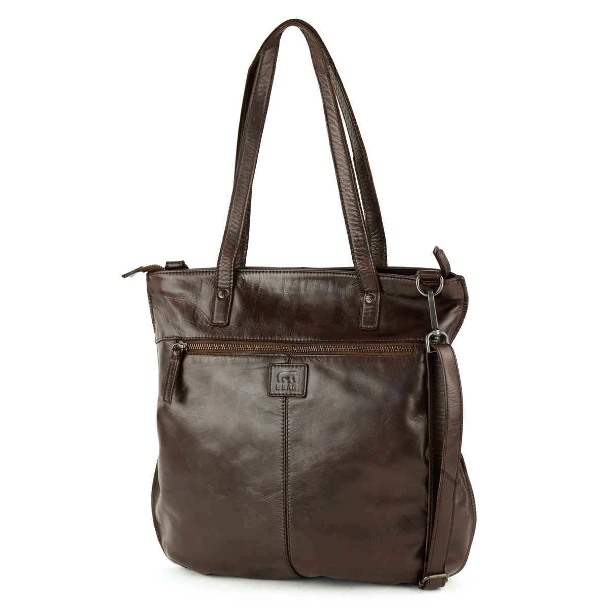 Shopper/schoudertas 'Celeste' donkerbruin