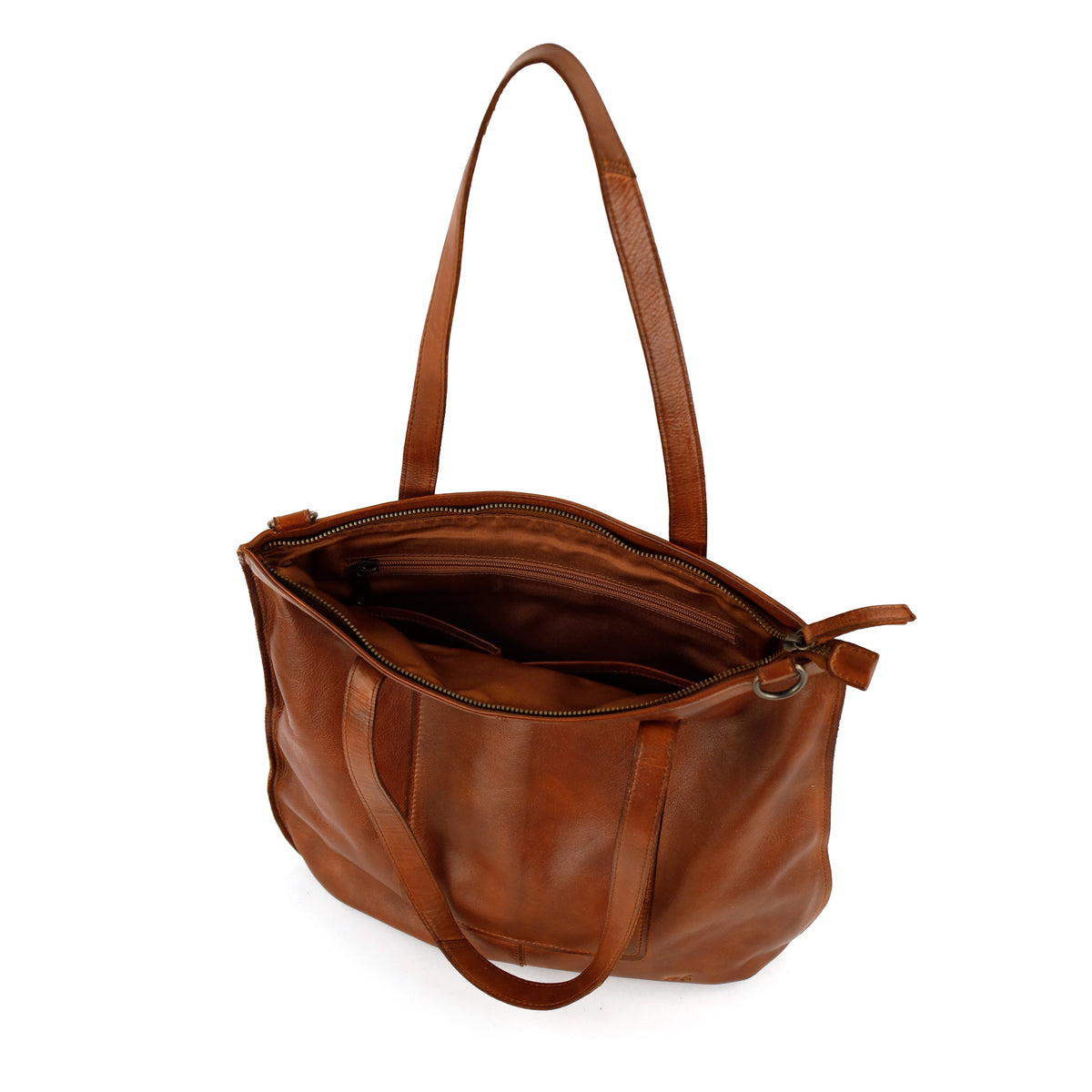 Shopper/schoudertas 'Celeste' cognac