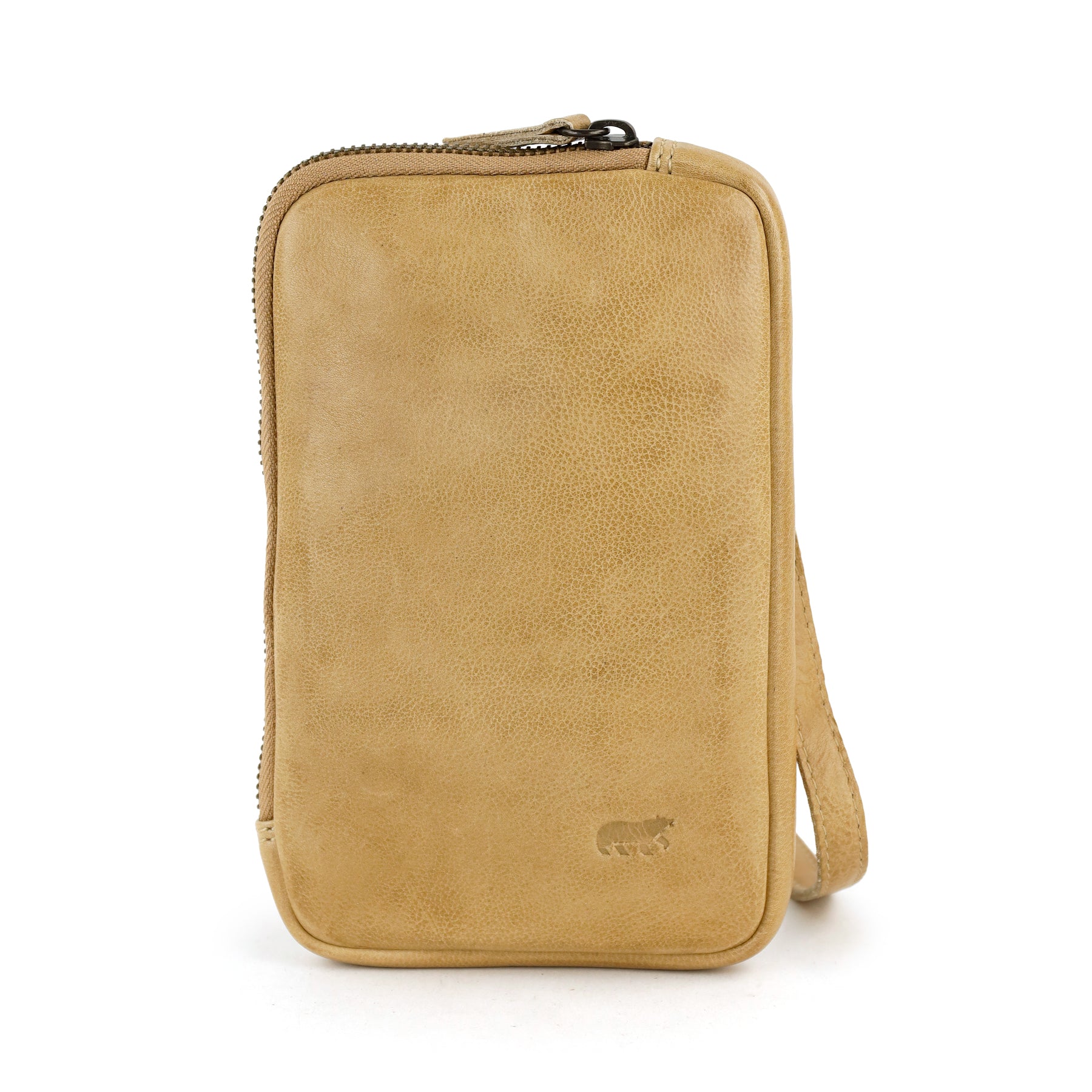 Telefoon-/schoudertasje 'Camille' beige