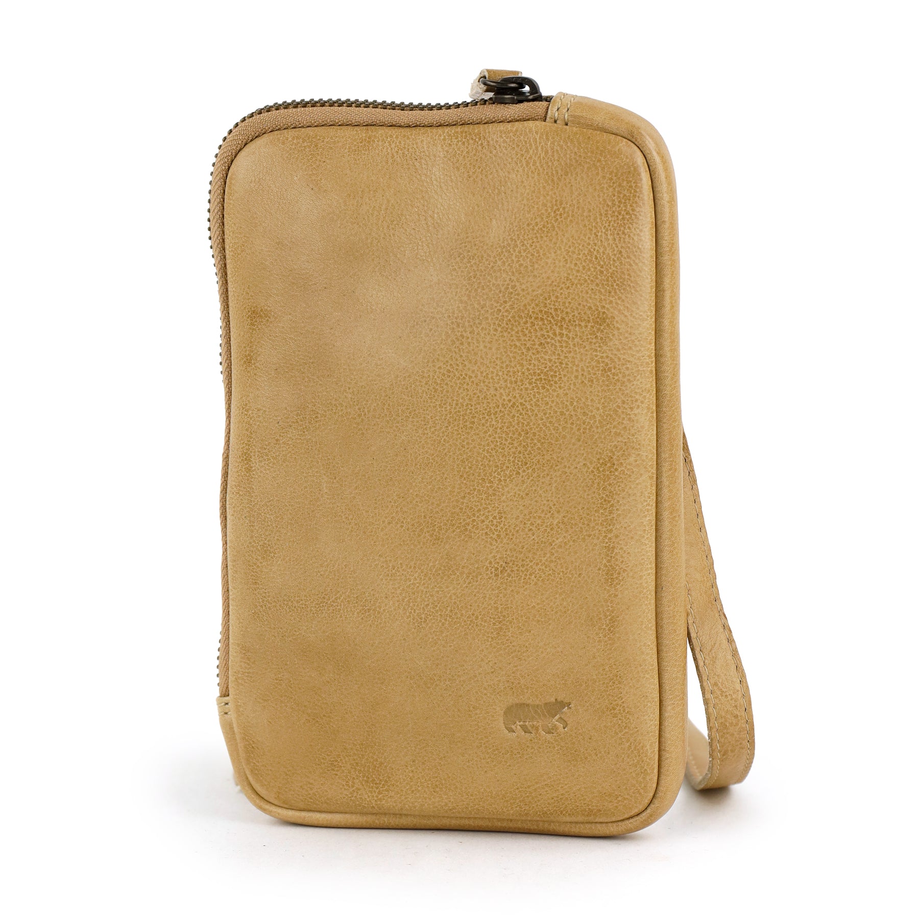 Telefoon-/schoudertasje 'Camille' beige