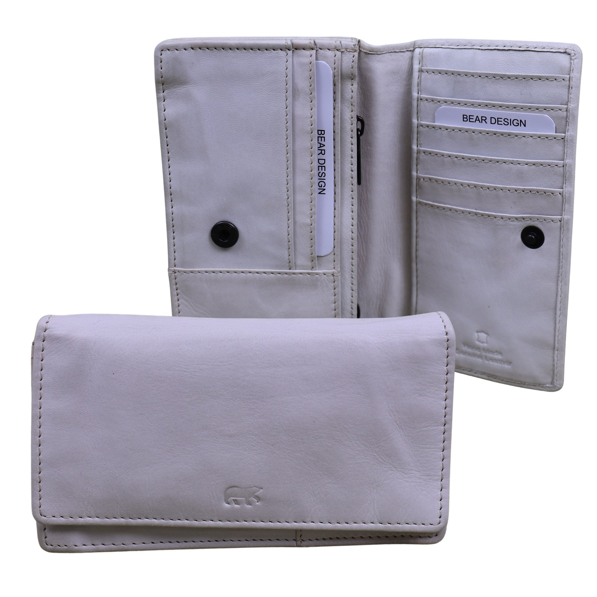 Wrap wallet 'Emma' Dirty White