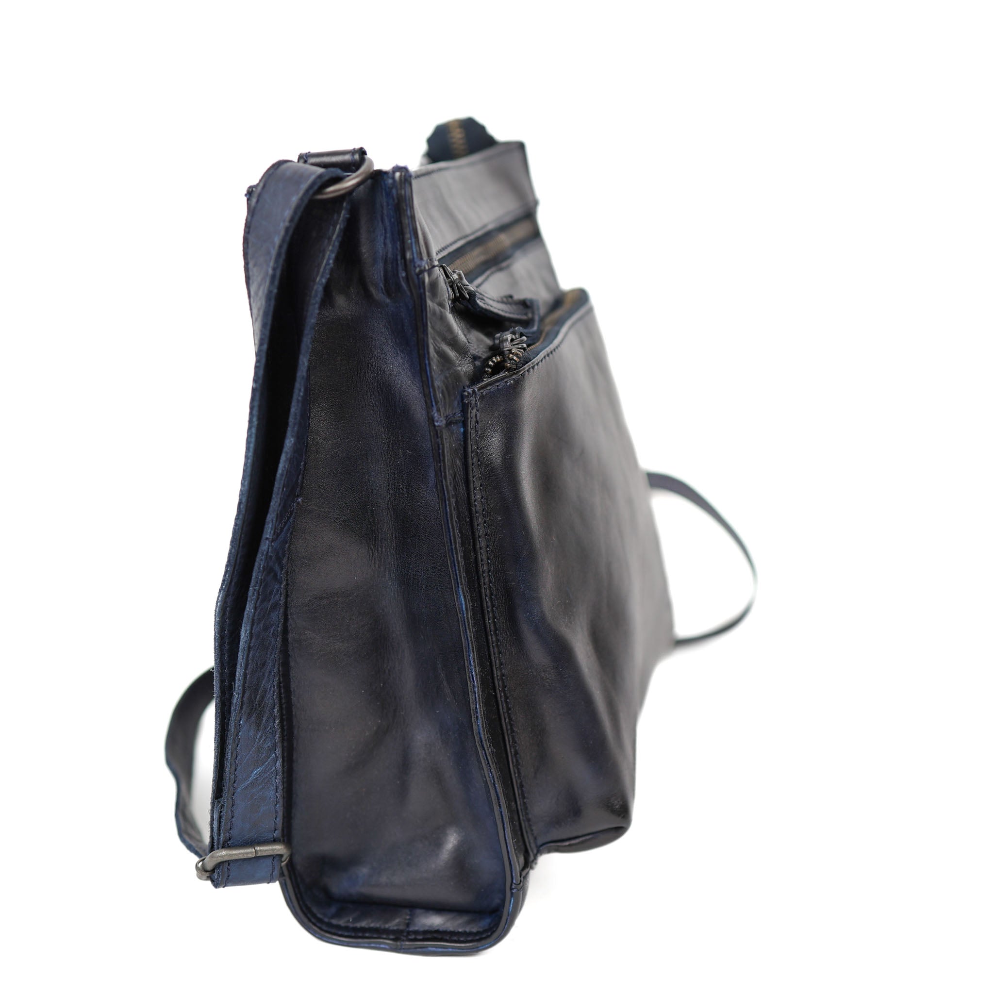 Ruime schoudertas 'Marisa' donkerblauw