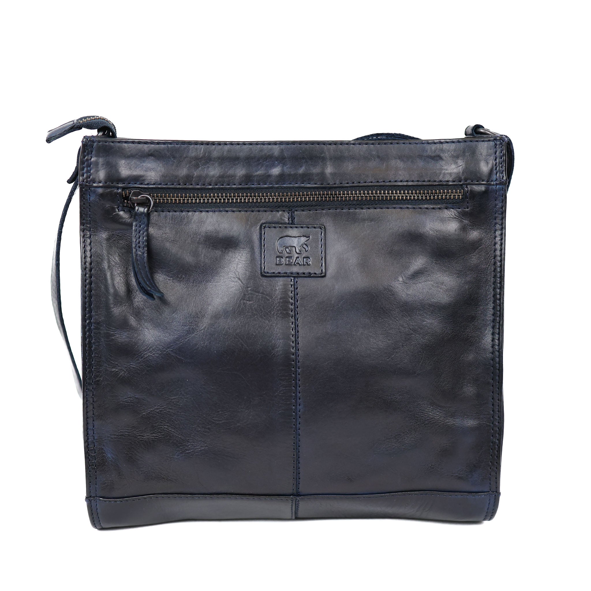 Ruime schoudertas 'Marisa' donkerblauw