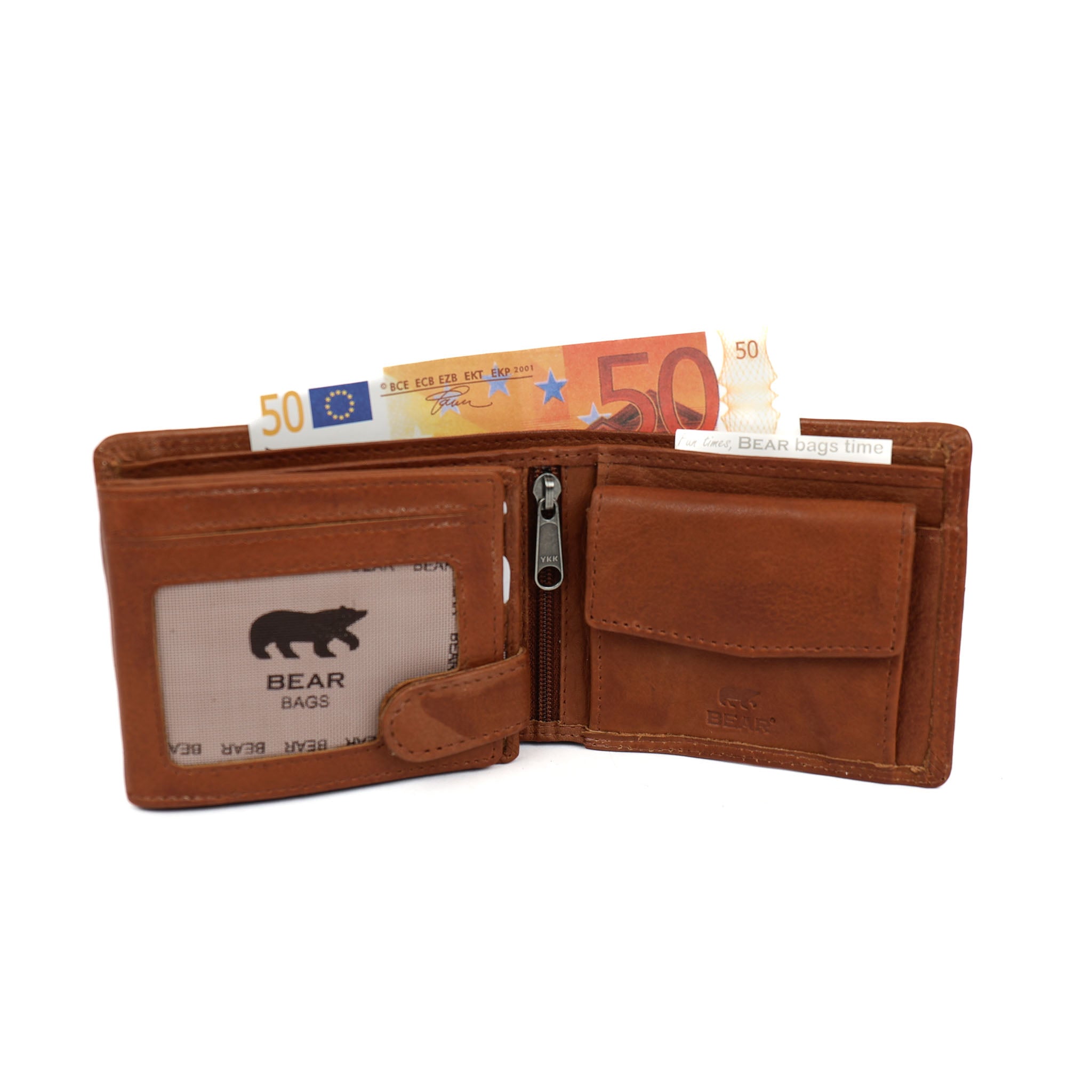 Billfold 'Boaz' cognac