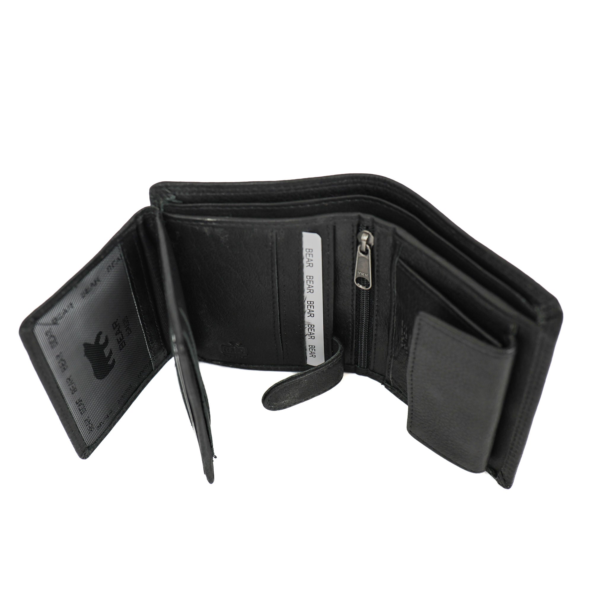 Hoge billfold 'Nolan' zwart
