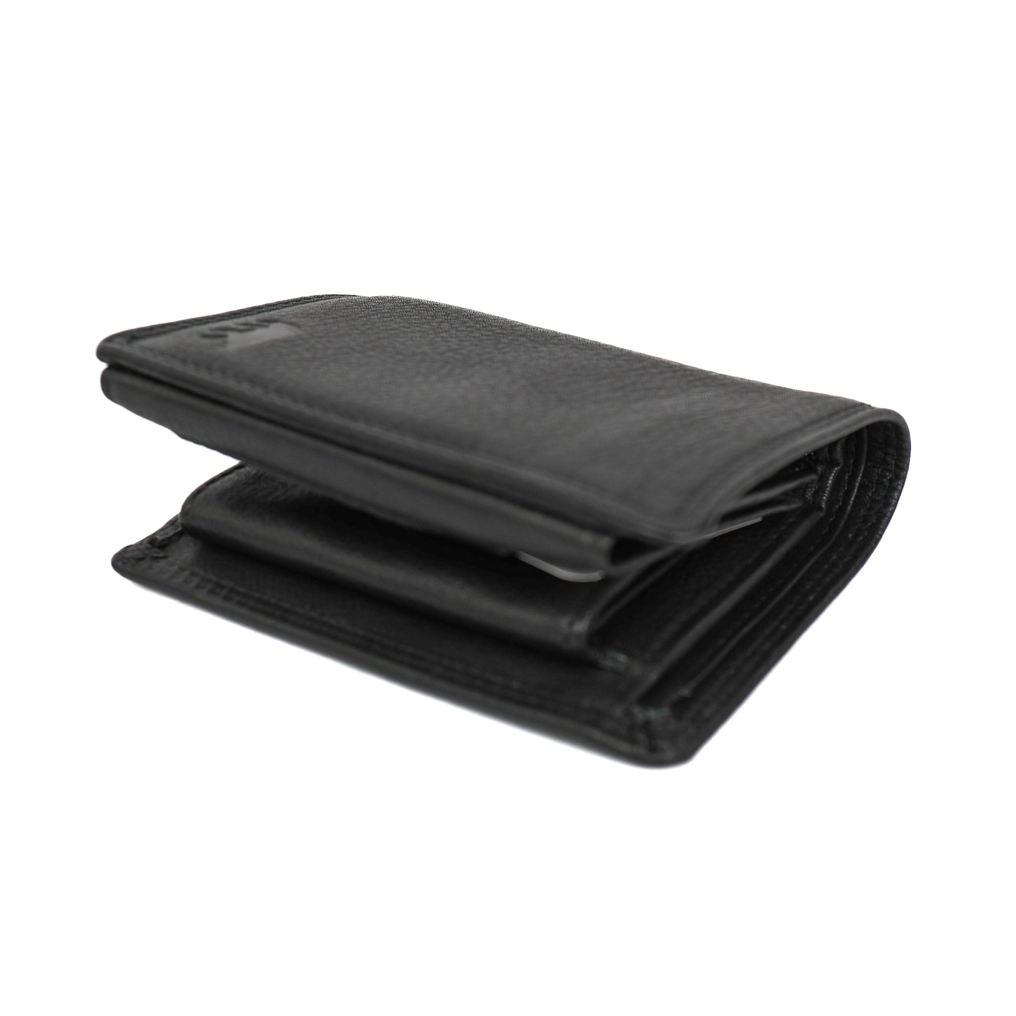Hoge billfold 'Nolan' zwart