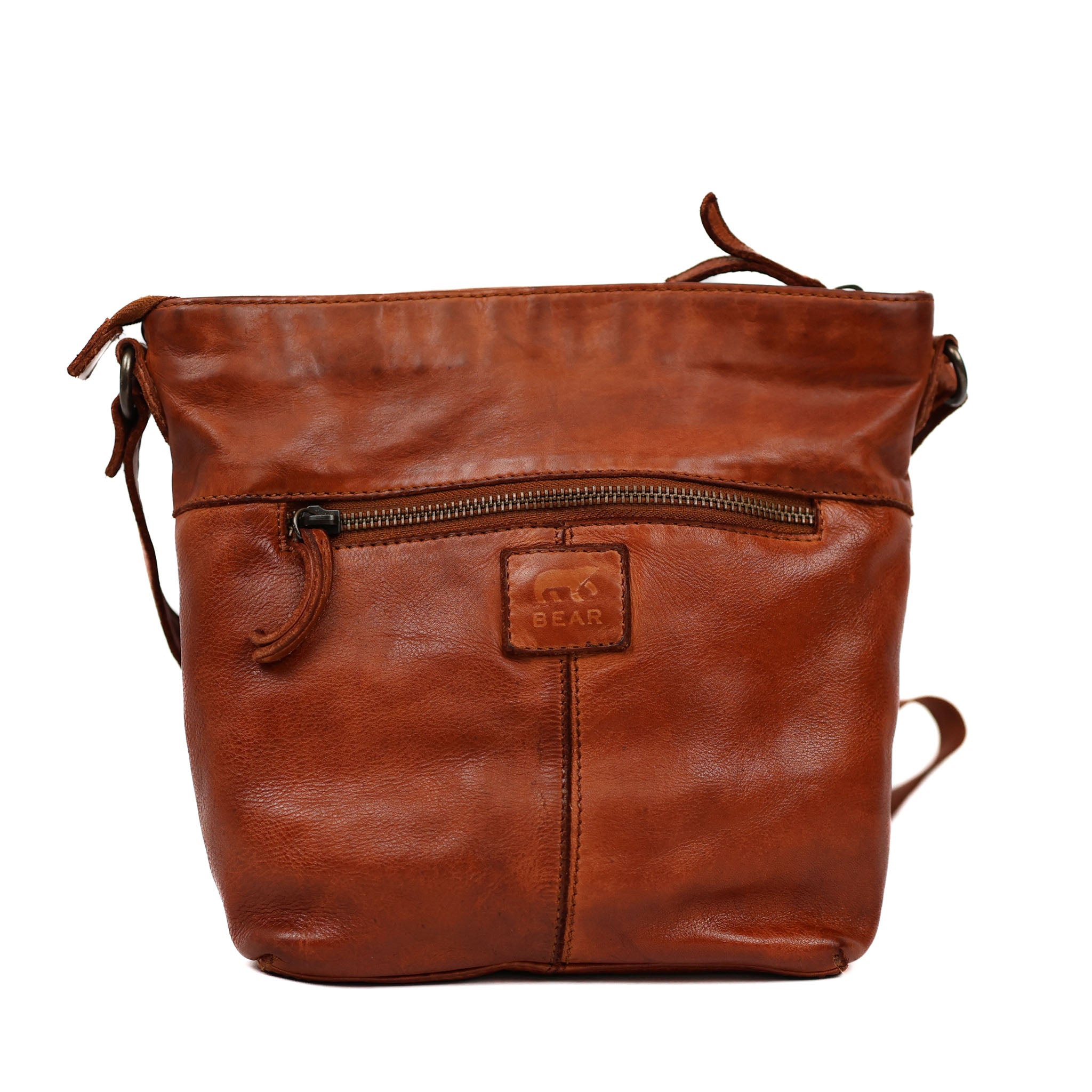 Schoudertasje 'Nancy' cognac