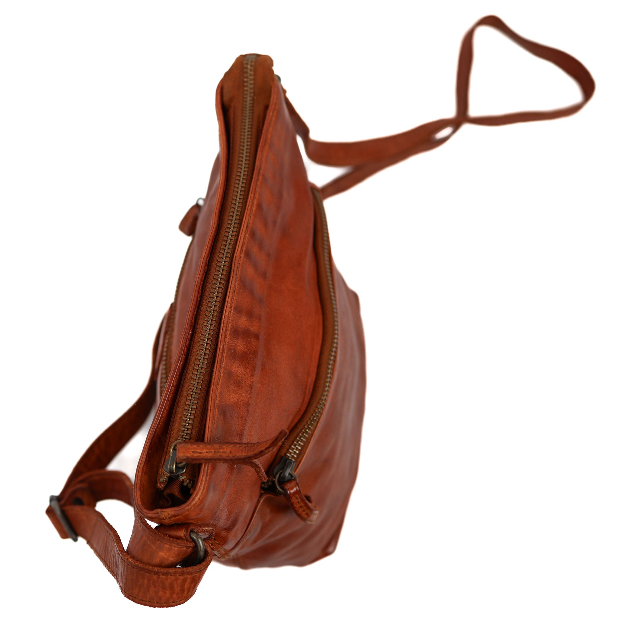 Schoudertasje 'Nancy' cognac