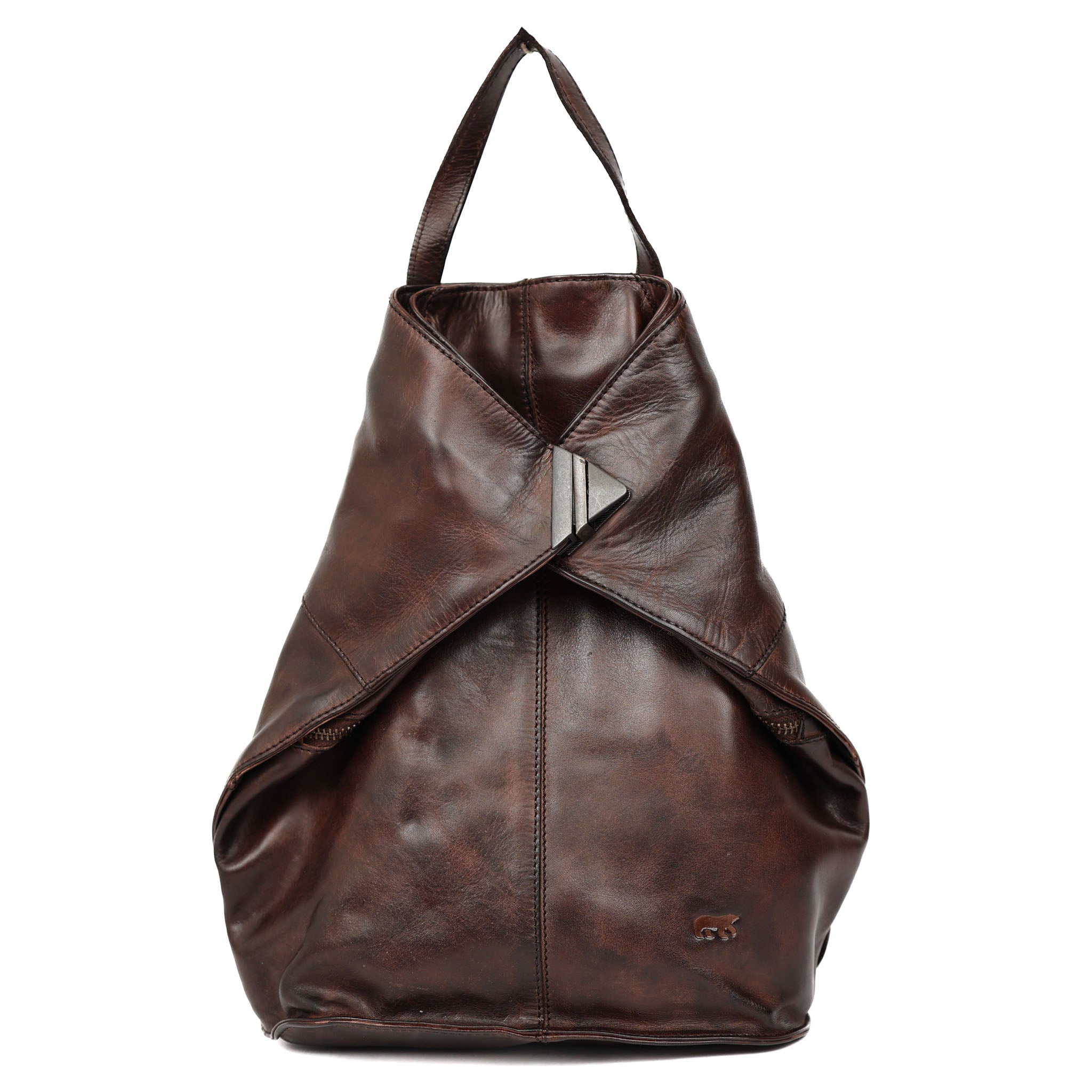 Folding backpack 'Lisa' brown