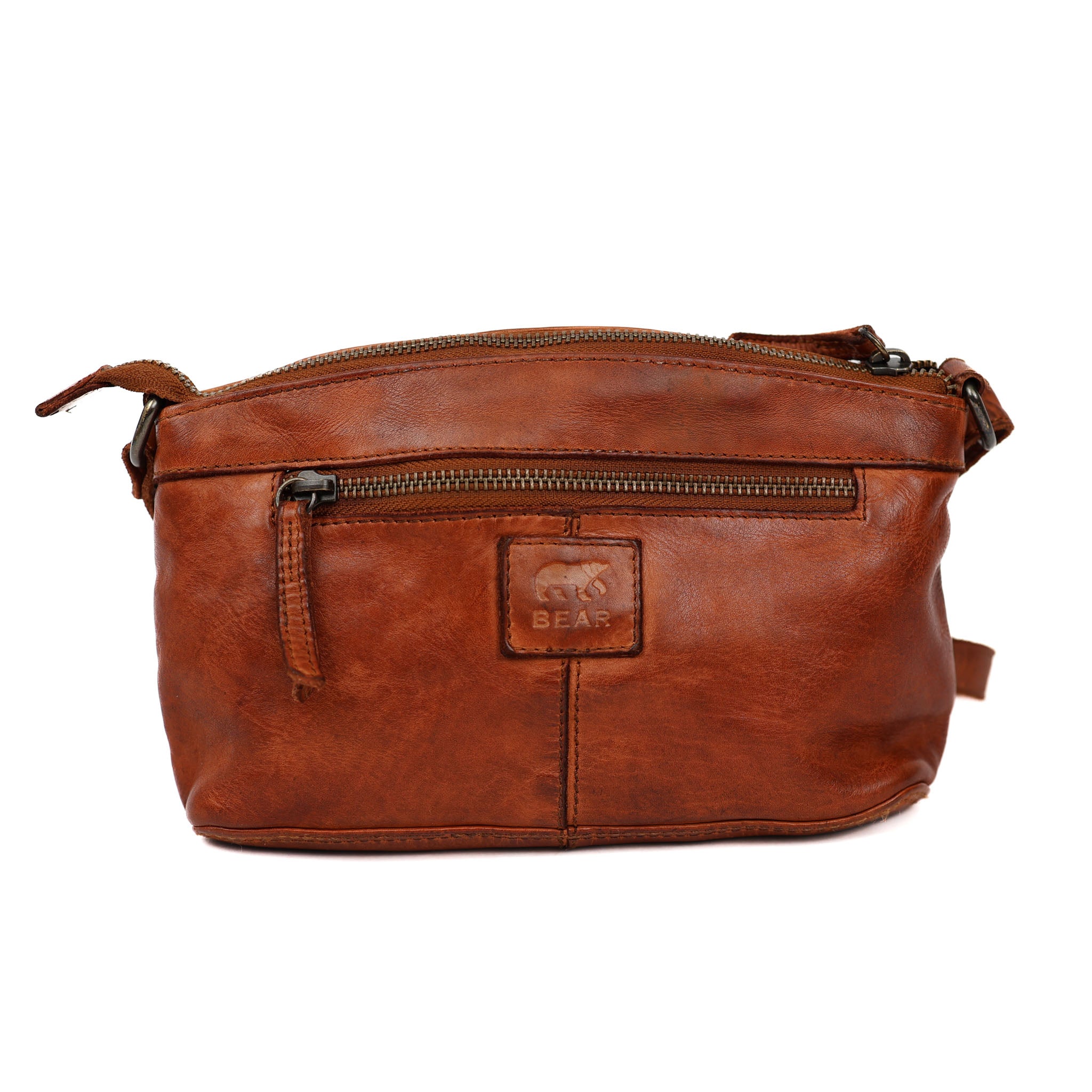 Klein schoudertasje 'Danielle' cognac