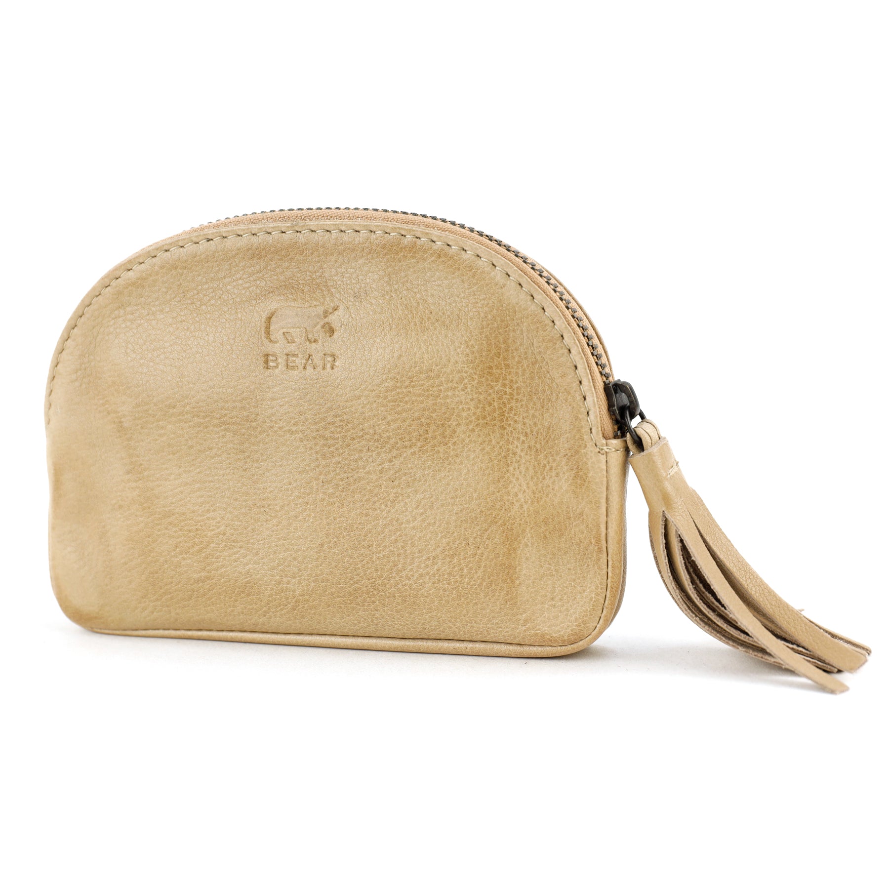 Zip wallet 'Penny' beige