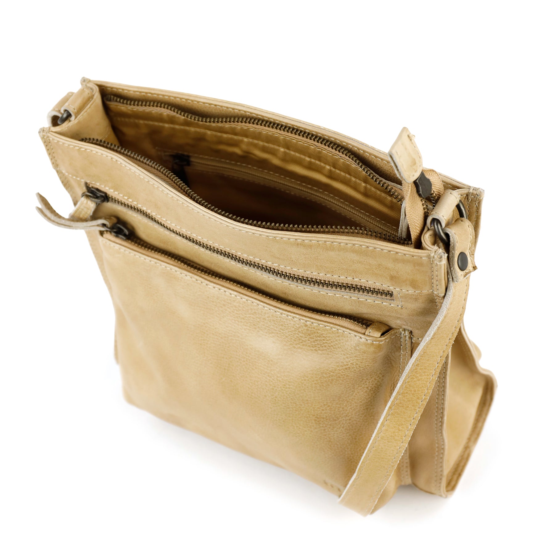 Ruime schoudertas 'Marisa' beige