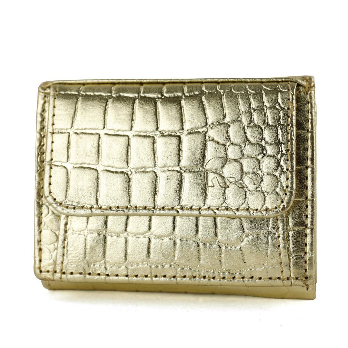 Portemonneetje 'Nana' croco champagne