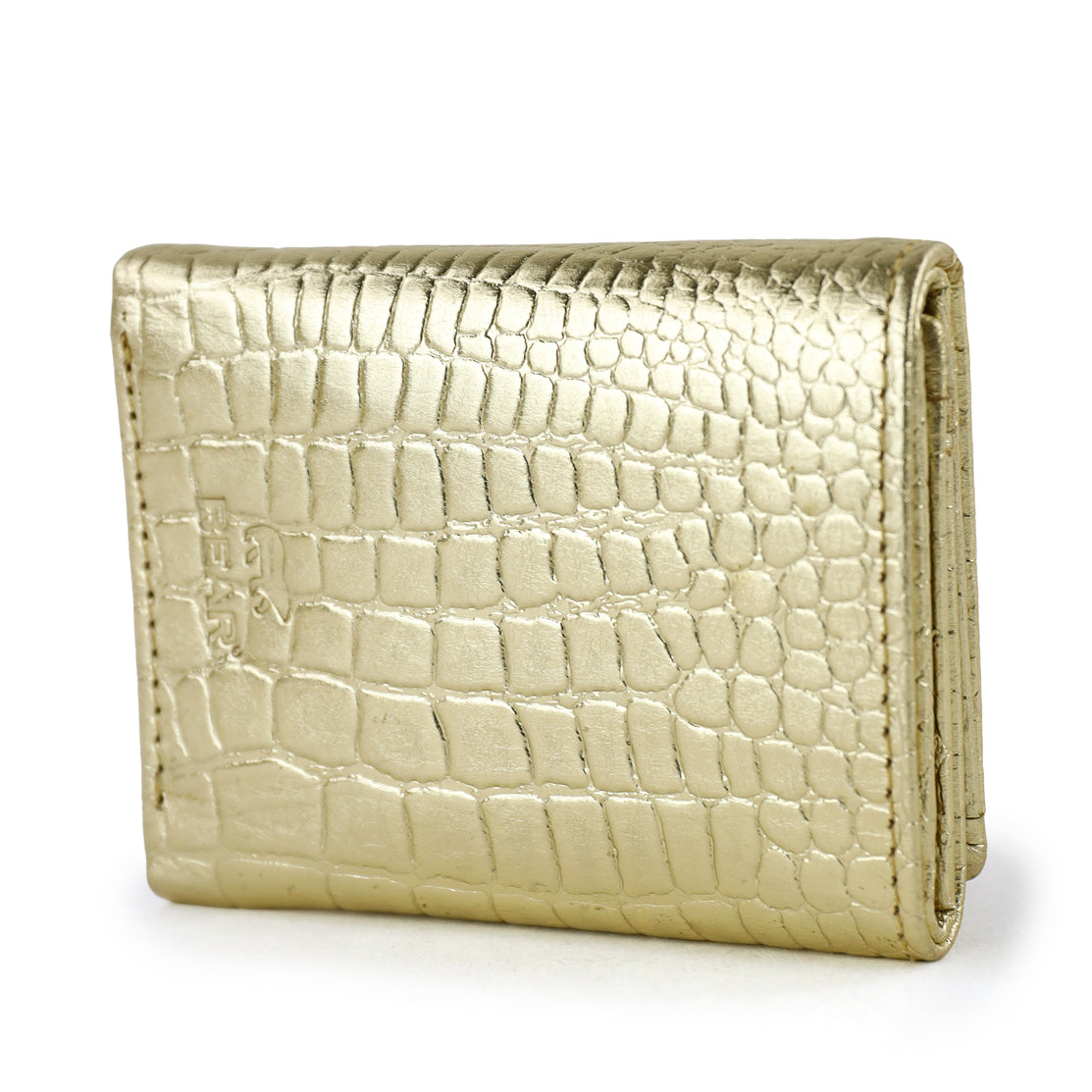 Portemonneetje 'Nana' croco champagne