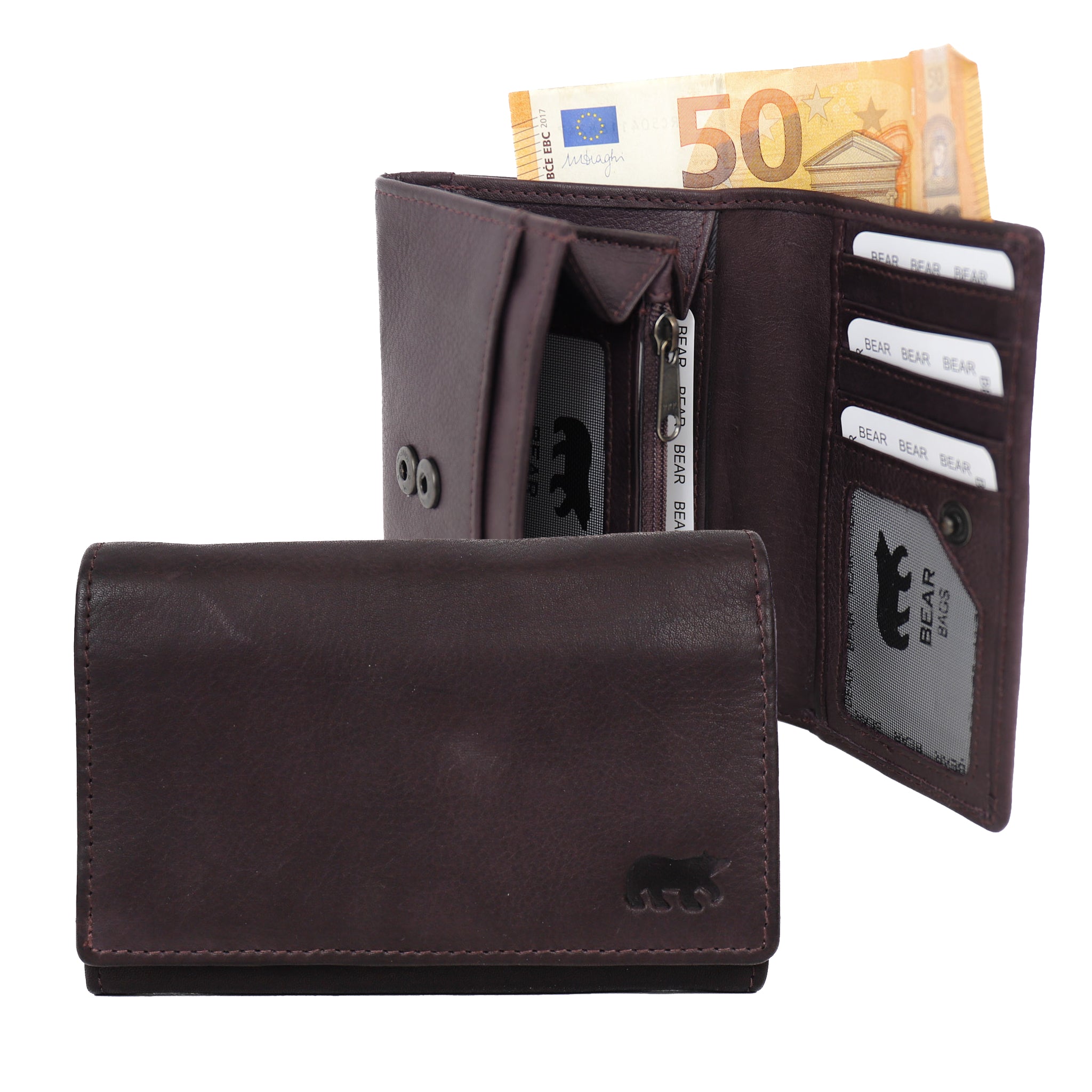 Wrap wallet 'Sweety' plum