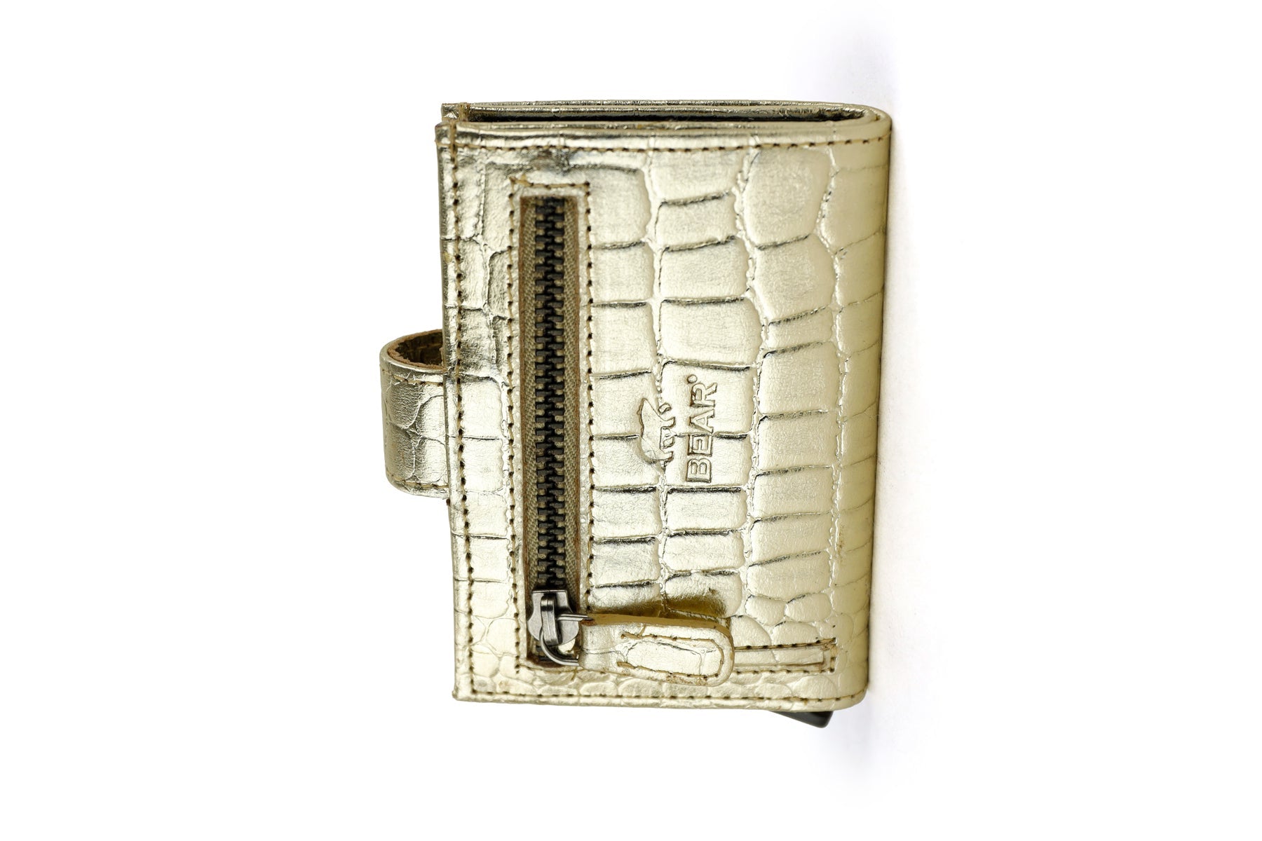 Card holder 'Elsie' croco champagne