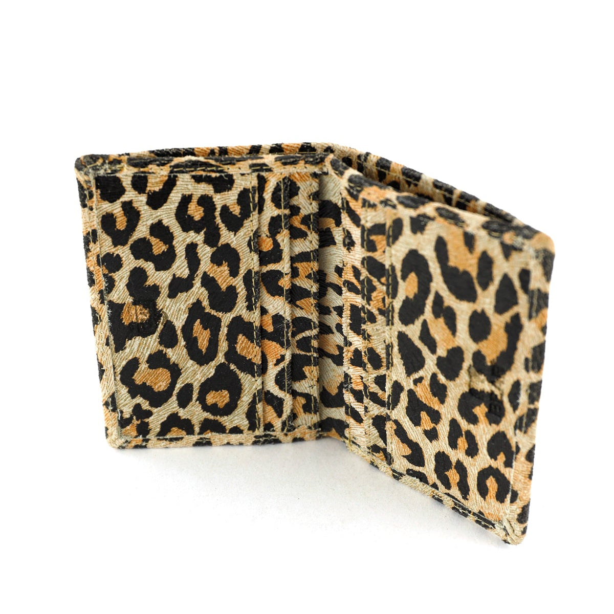 Card holder with banknote compartment 'Cas' small panther