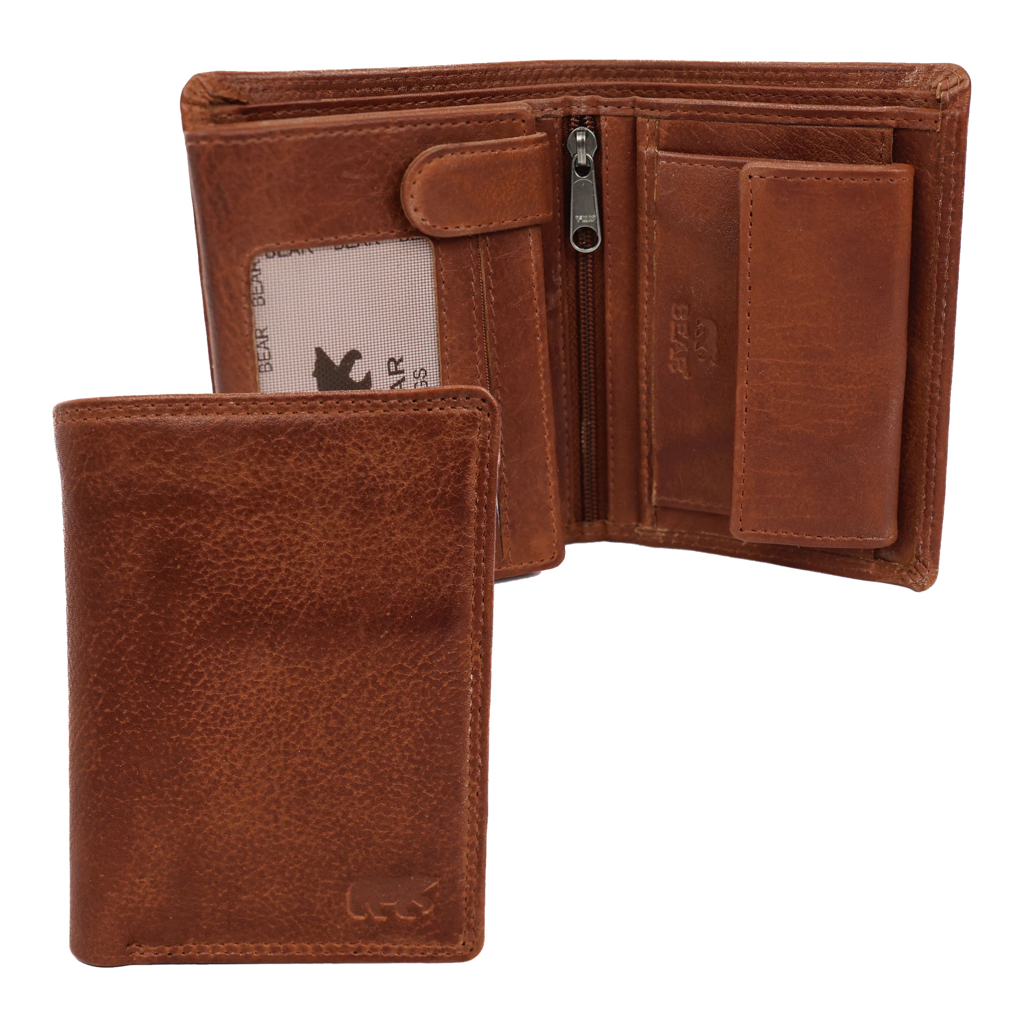 High billfold 'Aiden' cognac