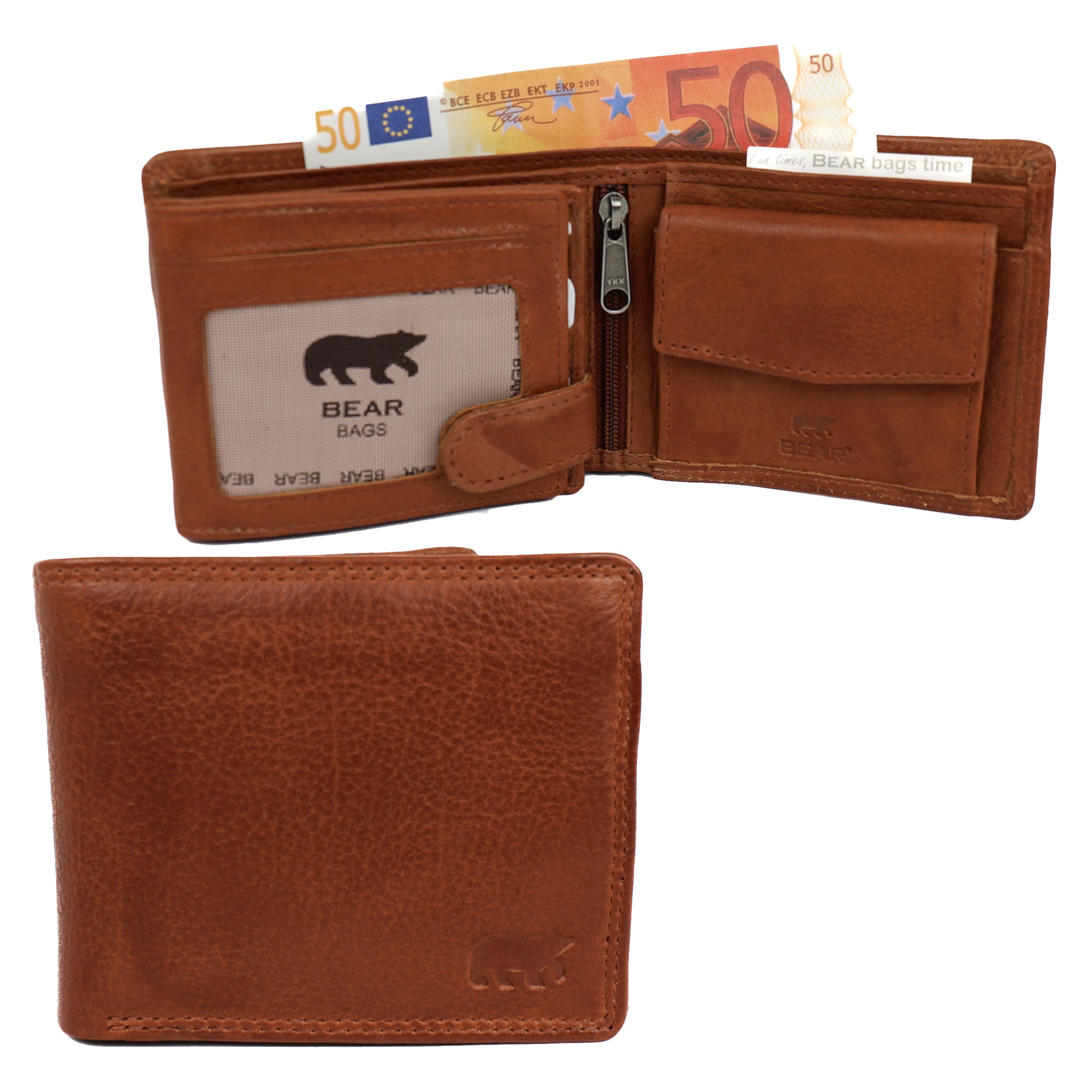 Billfold 'Boaz' cognac