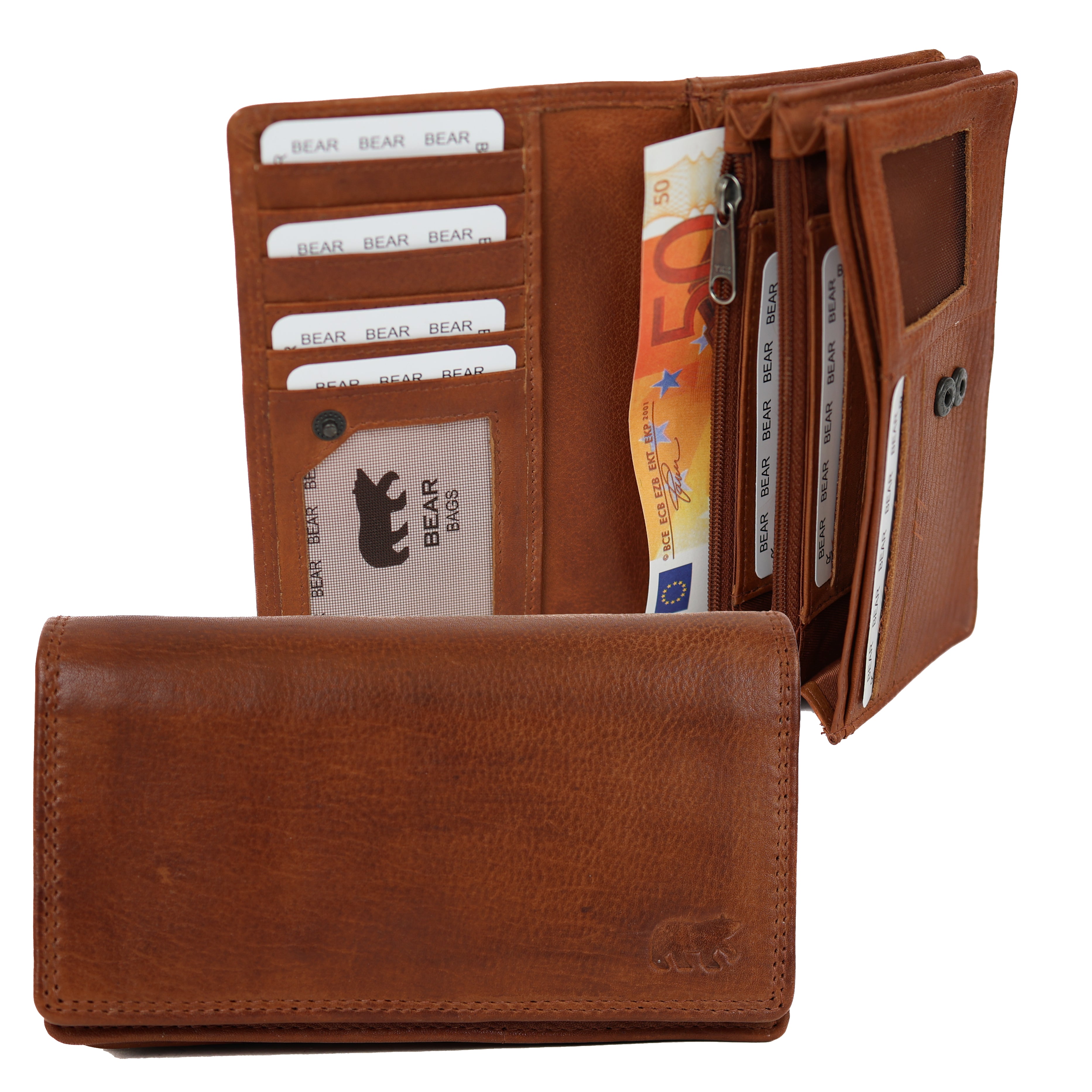 Wrap wallet 'Violan' cognac