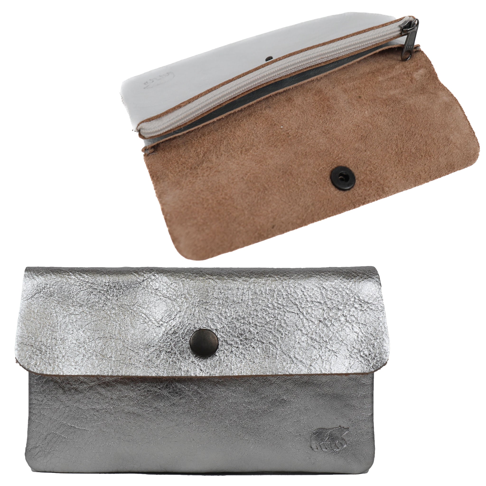 Portemonnee/etui 'Ivy' silver