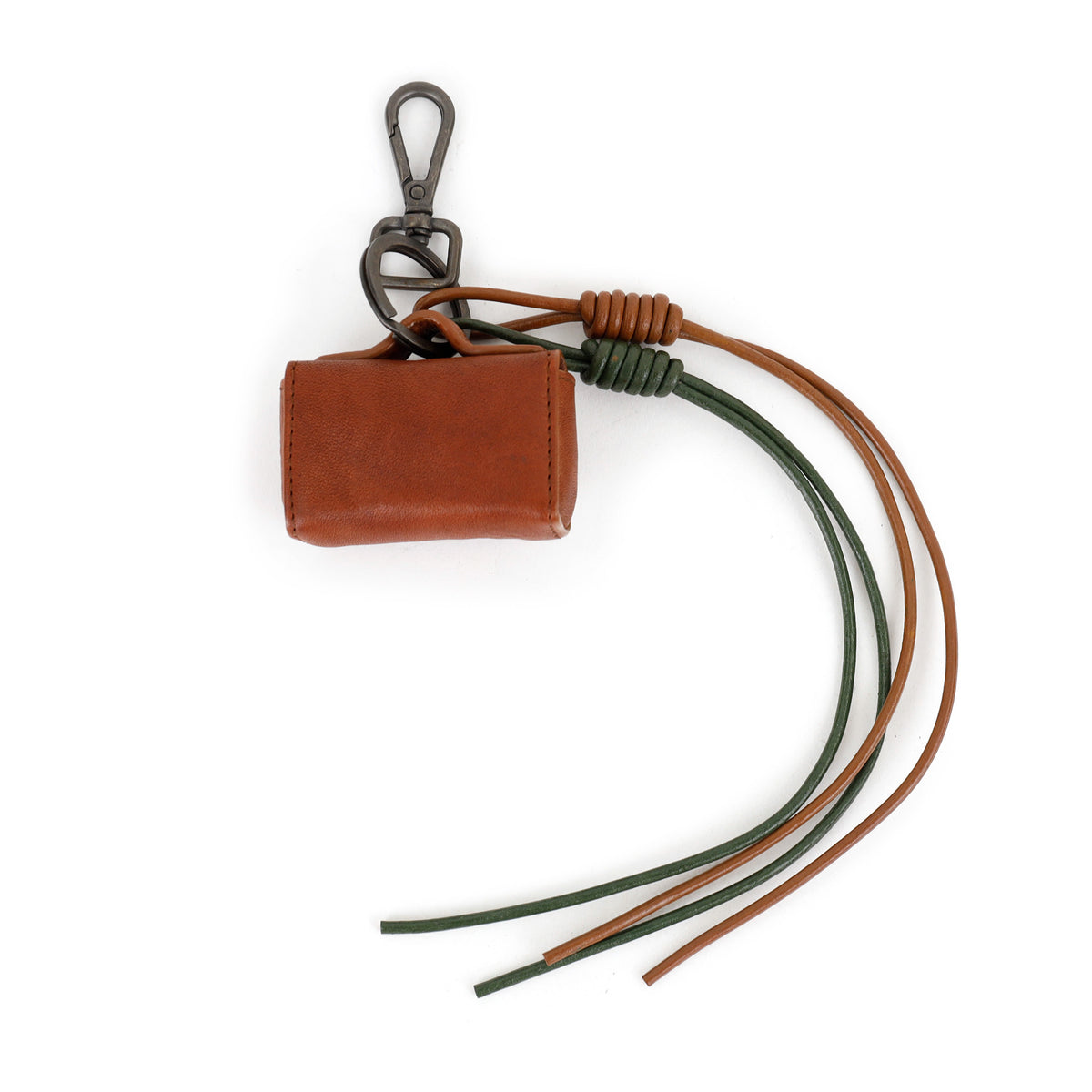 Bag Charm/sleutelhanger 'Tasje' cognac