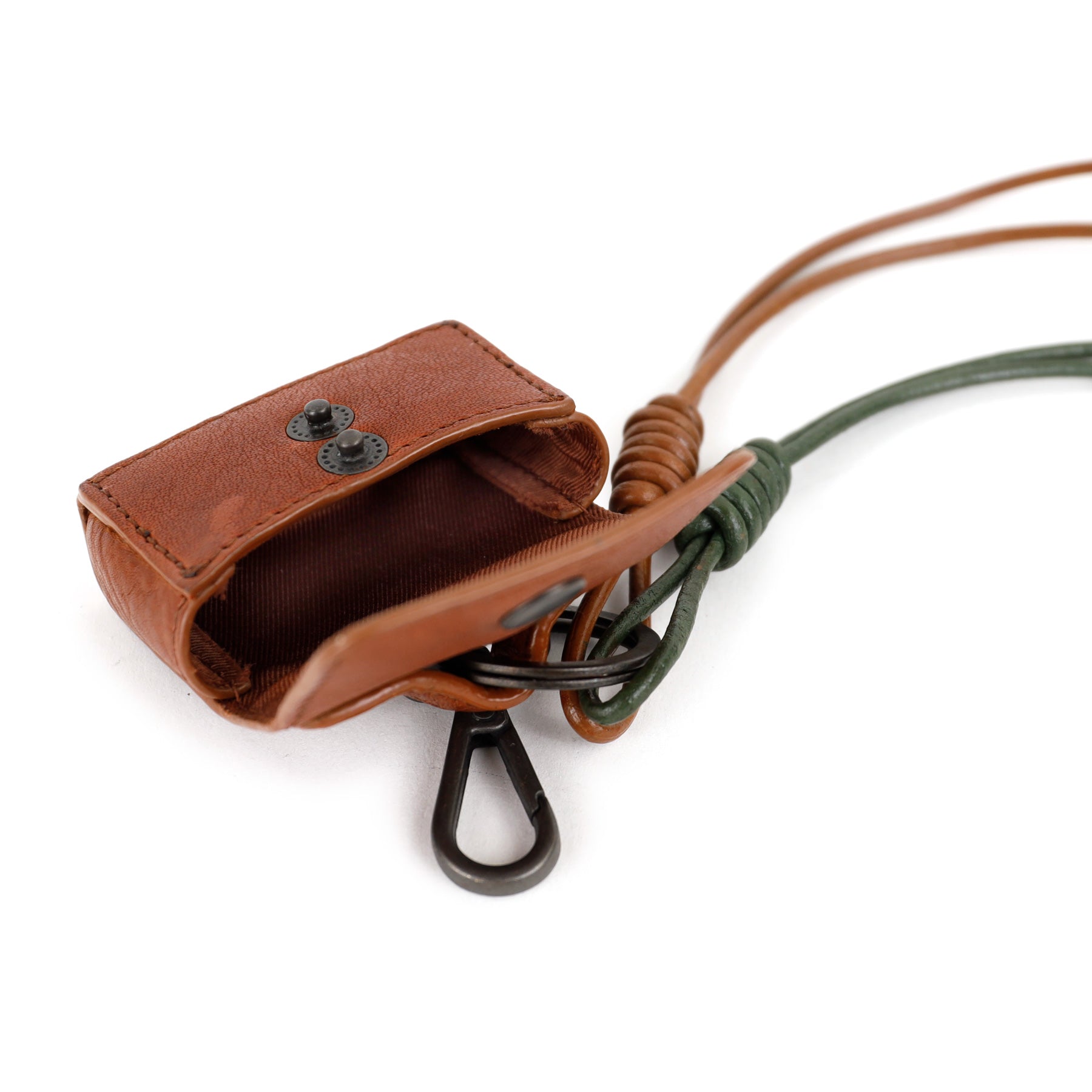 Bag Charm/sleutelhanger 'Tasje' cognac