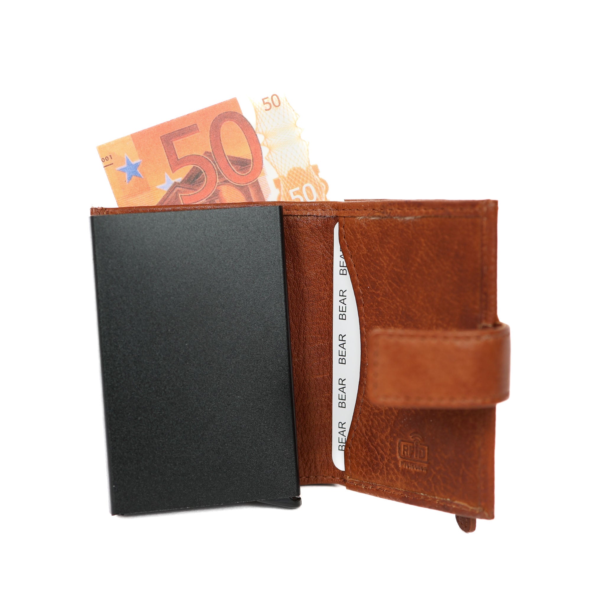 XL Card holder 'Mo' cognac