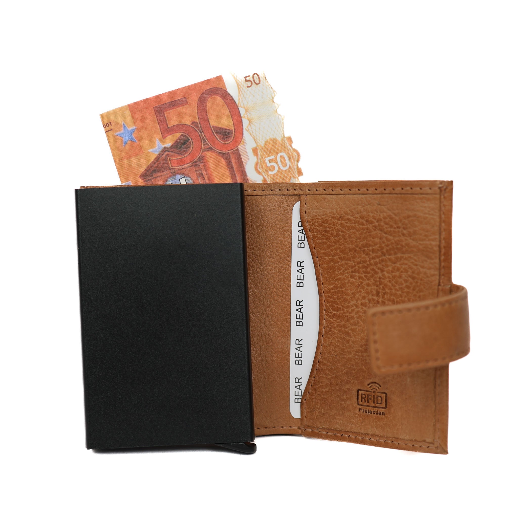 XL Card holder 'Mo' taupe