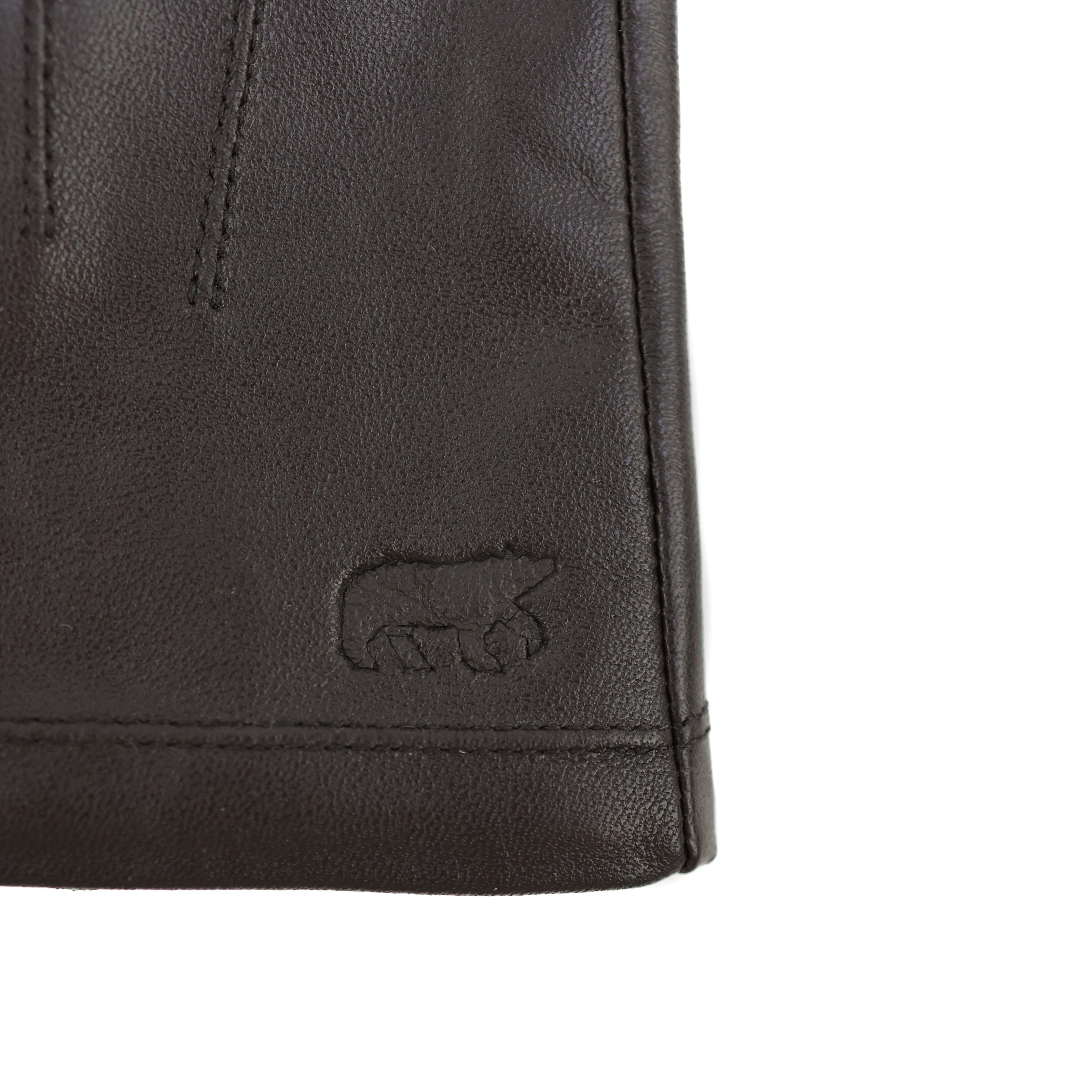 Leren heren handschoenen 'Arthur' donkerbruin