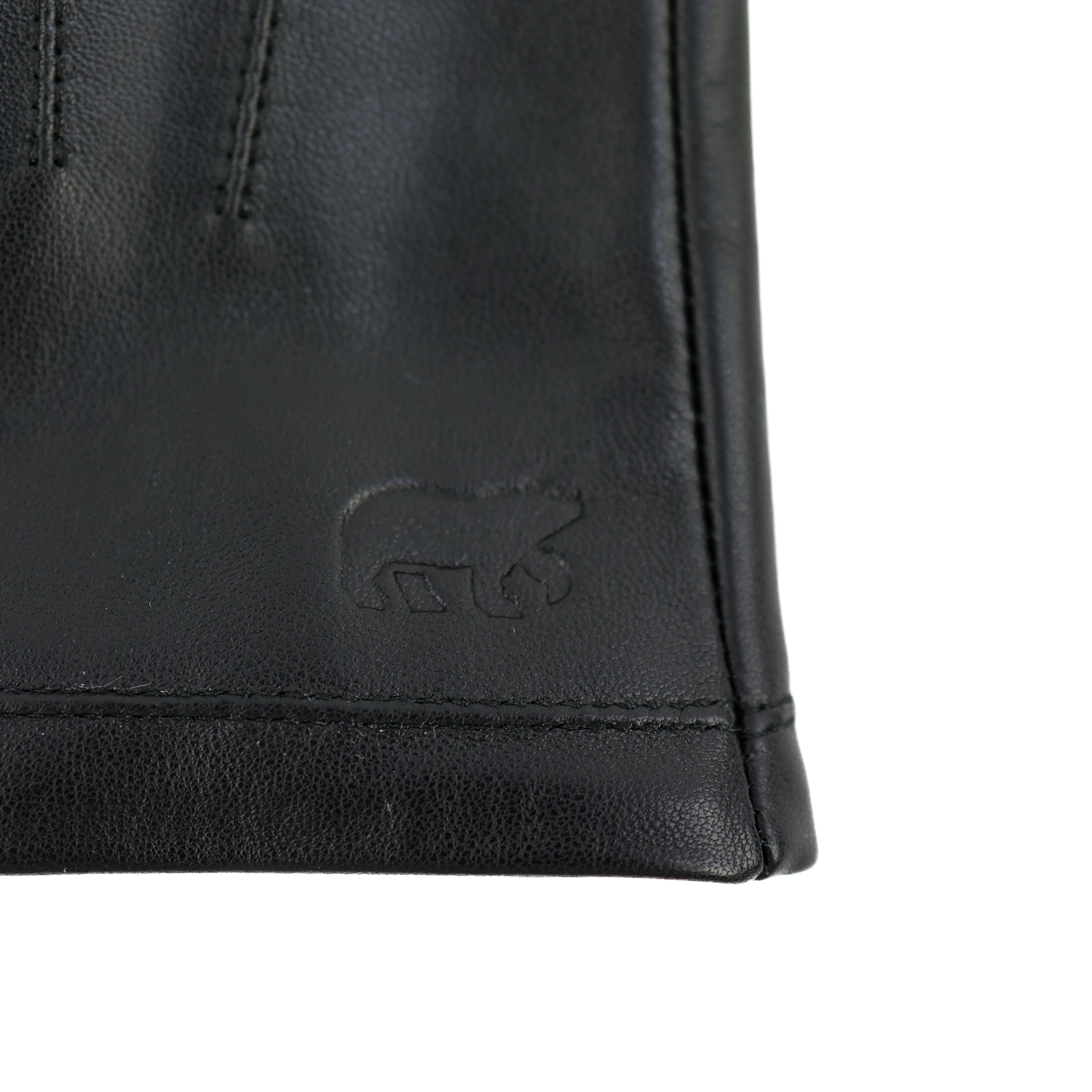 Leren heren handschoenen 'Arthur' zwart